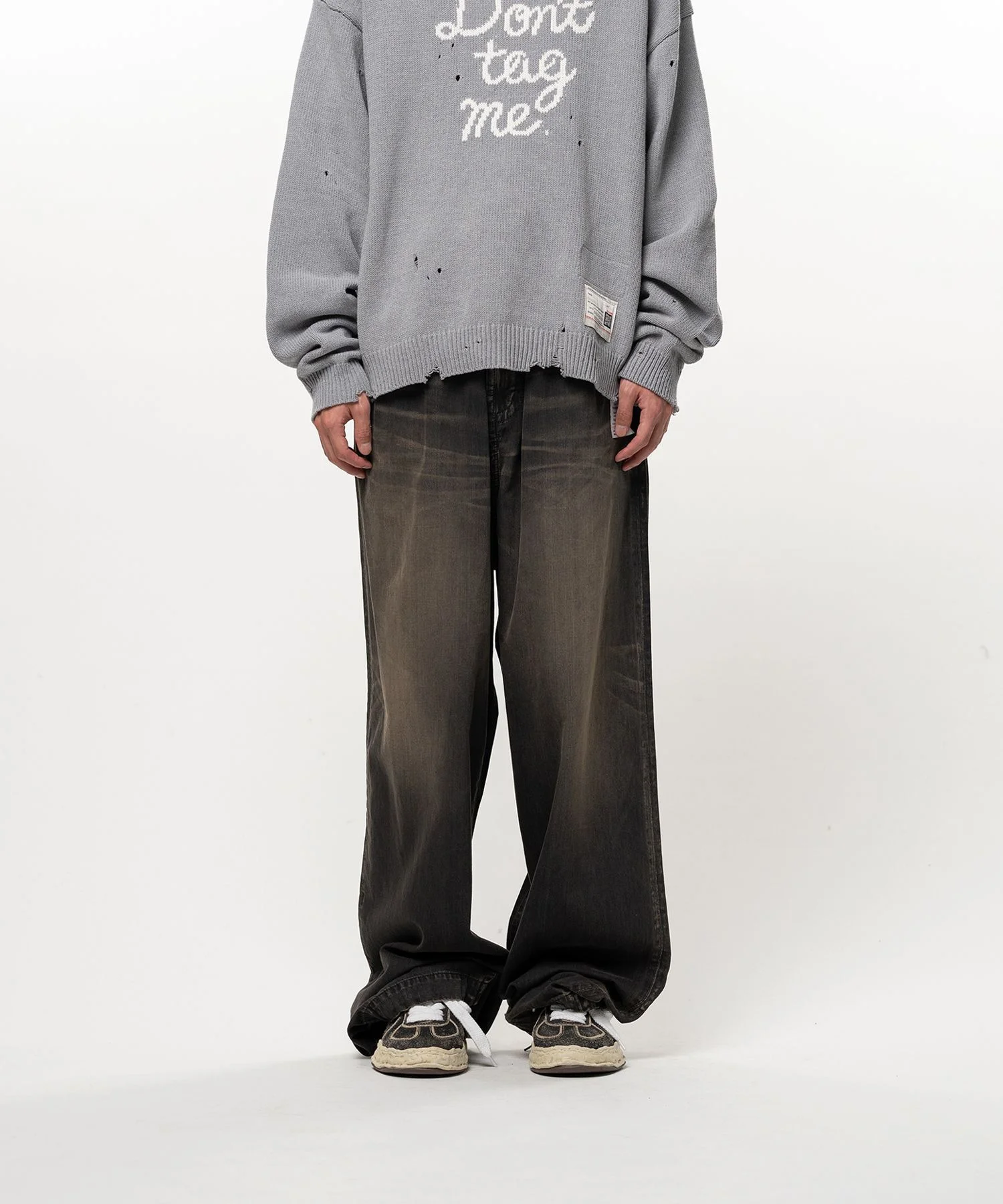 Light Oz Denim Wide Pants - 1
