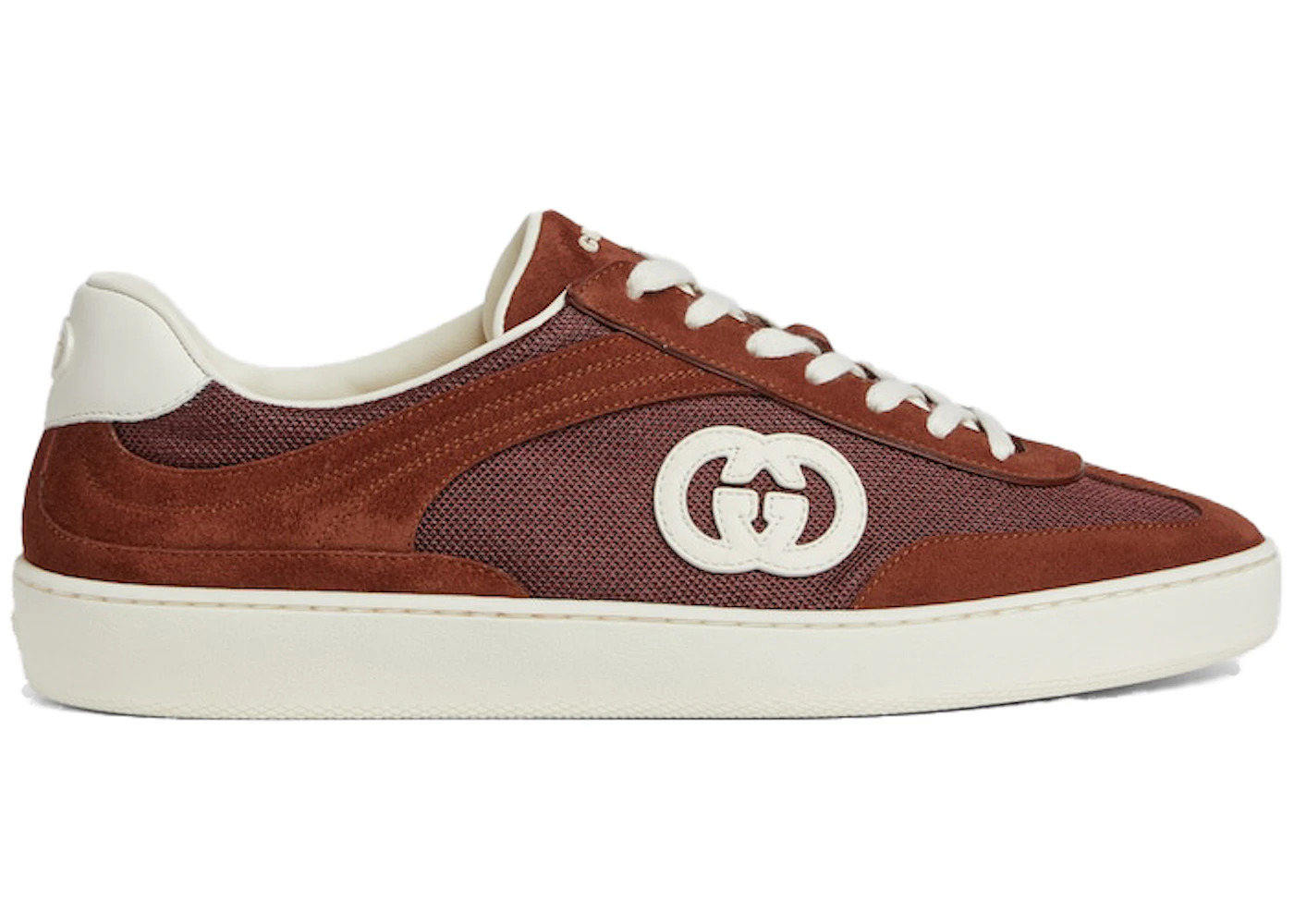 Gucci Interlocking Red White Suede - 1
