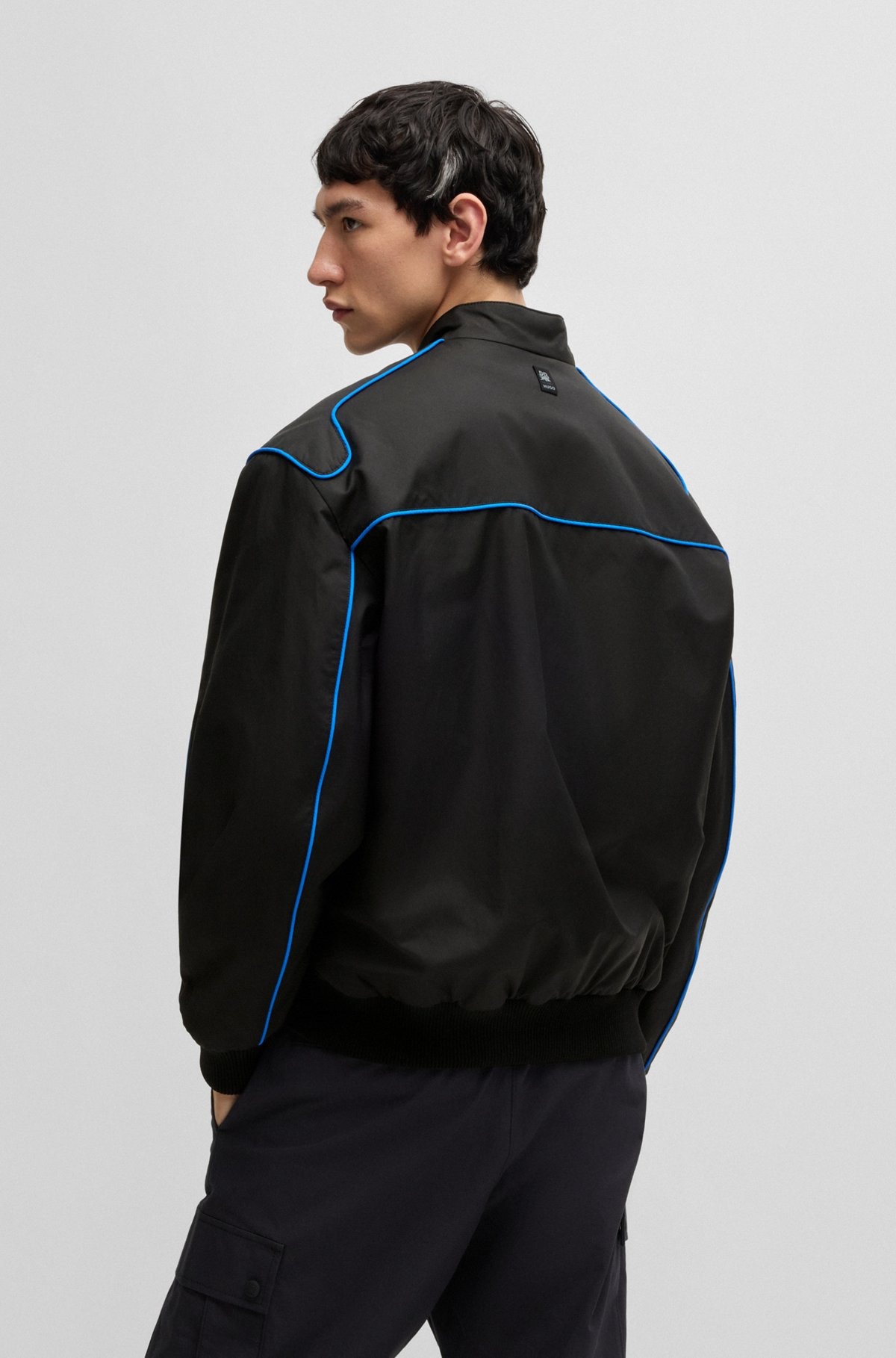 HUGO X RB WATER-REPELLENT JACKET WITH DEGRADÉ BULL GRAPHIC - 4