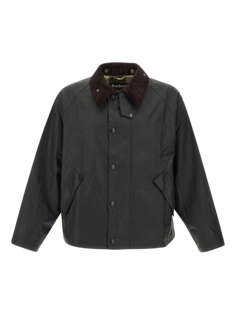 Transport Waxed corduroy-collar jacket 1