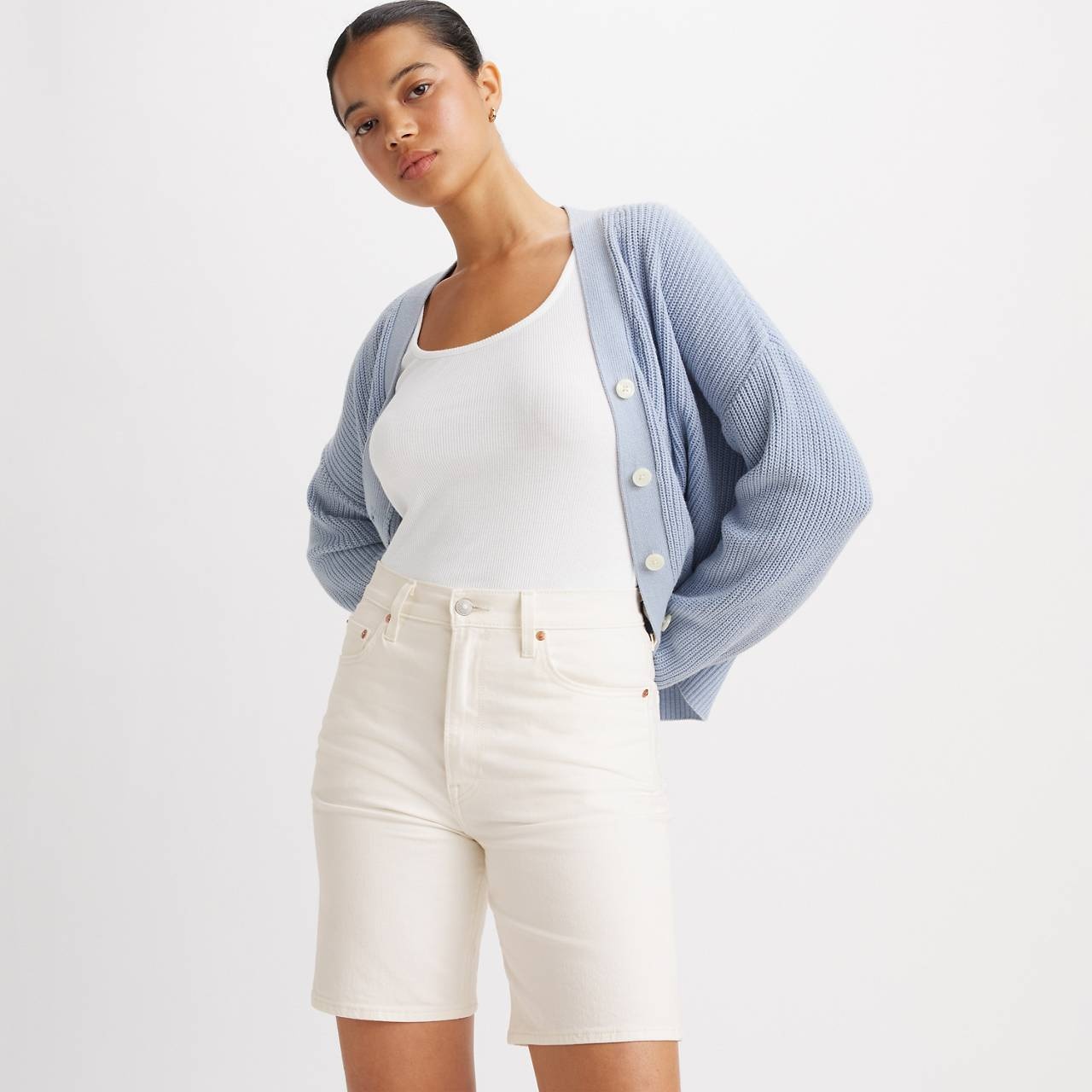 RIBCAGE BERMUDA WOMEN'S SHORTS - 4