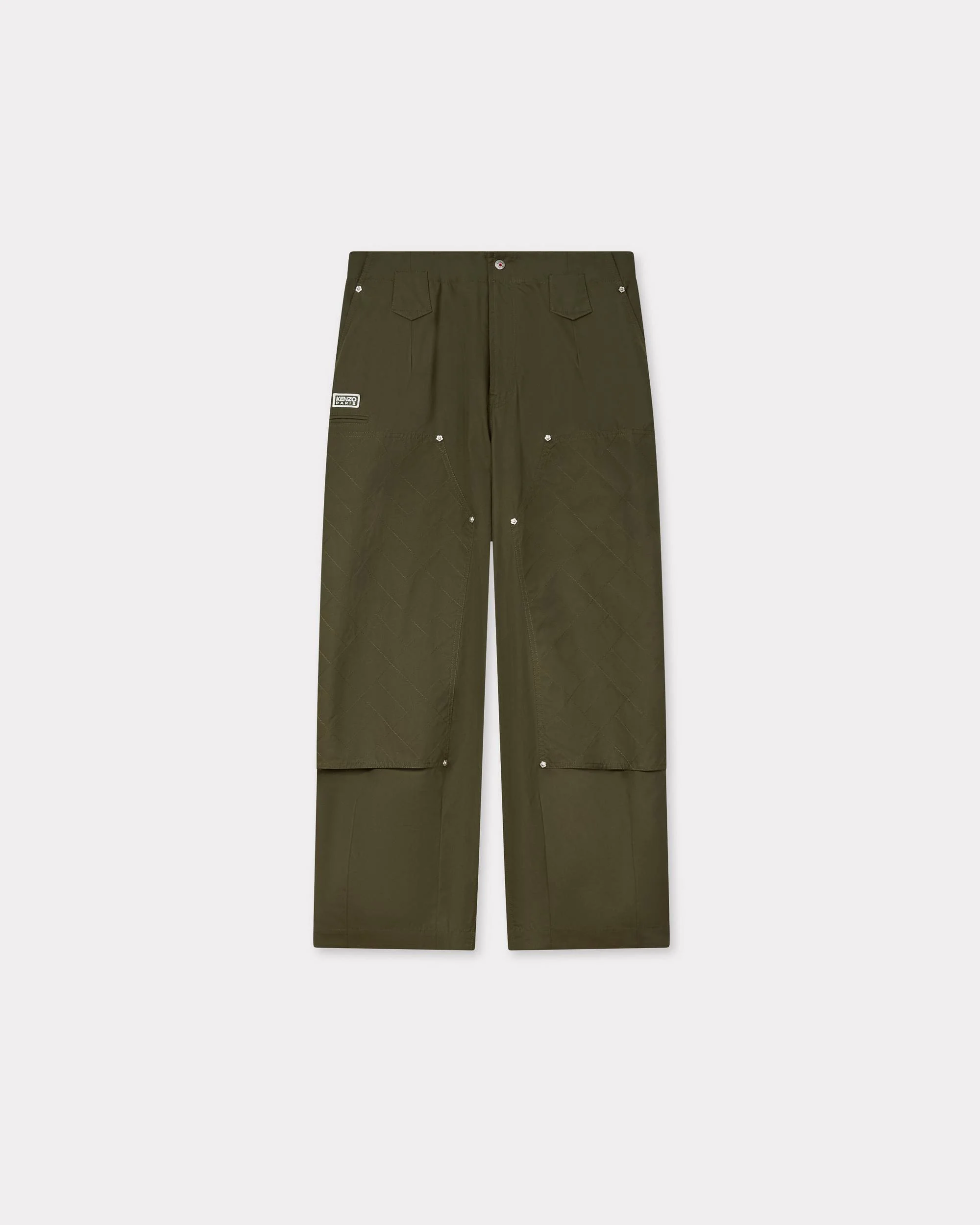 'KENZO Weave' double knee pants in cotton - 1