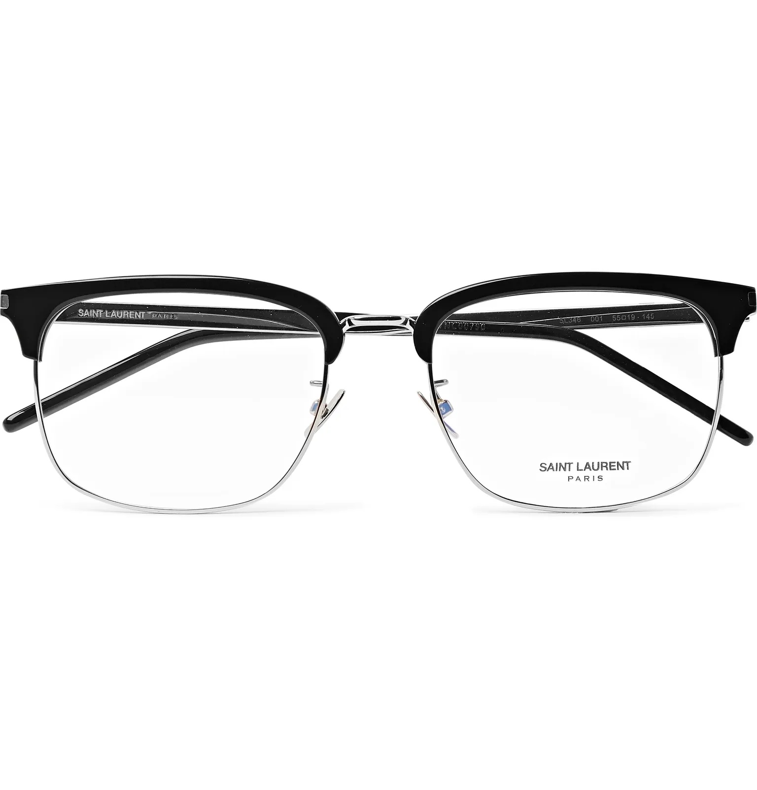 Square-Frame Acetate and Silver-Tone Optical Glasses - 1