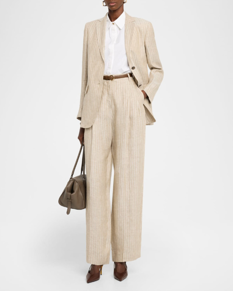 Max Mara Studio Amore Puff-Sleeve Cotton Poplin Shirt outlook