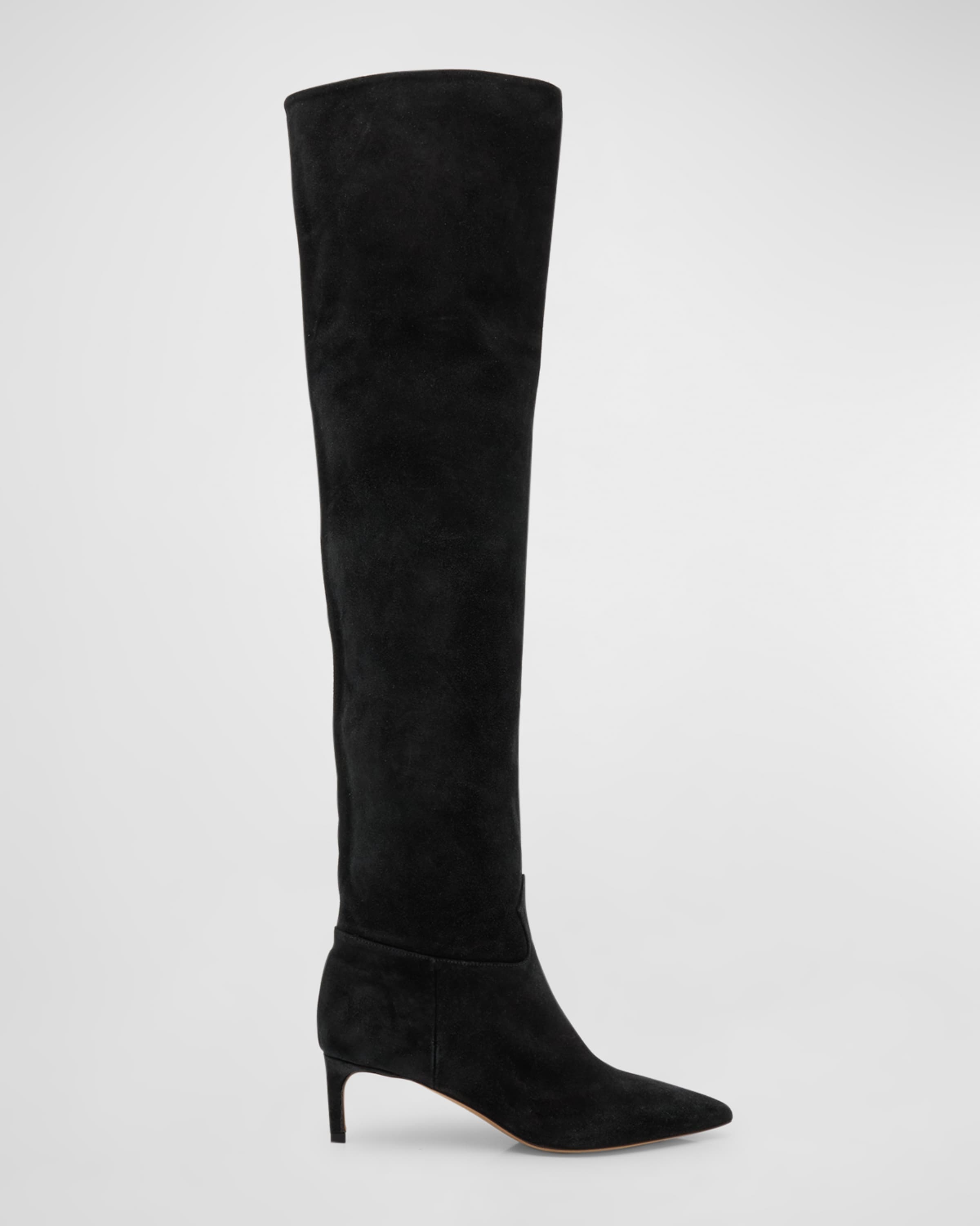 Carolina Slouchy Suede Over-The-Knee Boots - 1