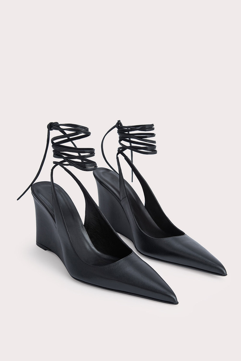 BY FAR Vaughn Black Nappa Leather outlook