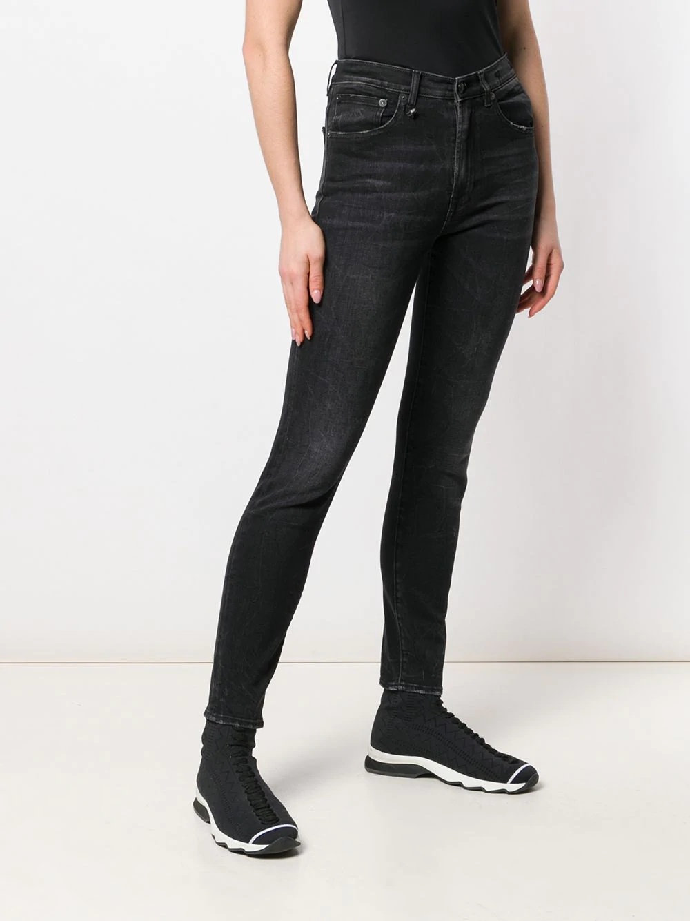 high waisted skinny jeans - 3