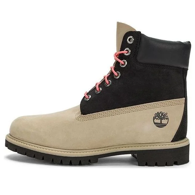 Timberland Premium 6 Inch Waterproof Boots 'Black Regenerative Leather Brown' A5RE4W - 1