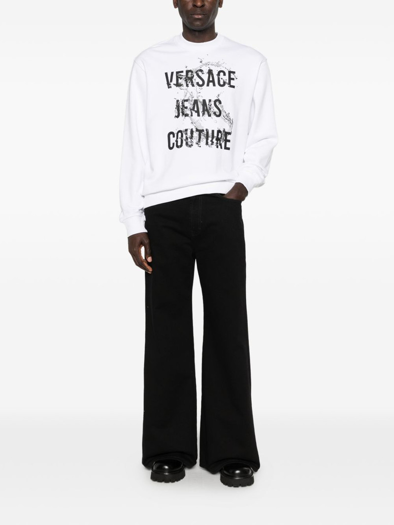 VERSACE JEANS COUTURE printed crew-neck sweatshirt outlook