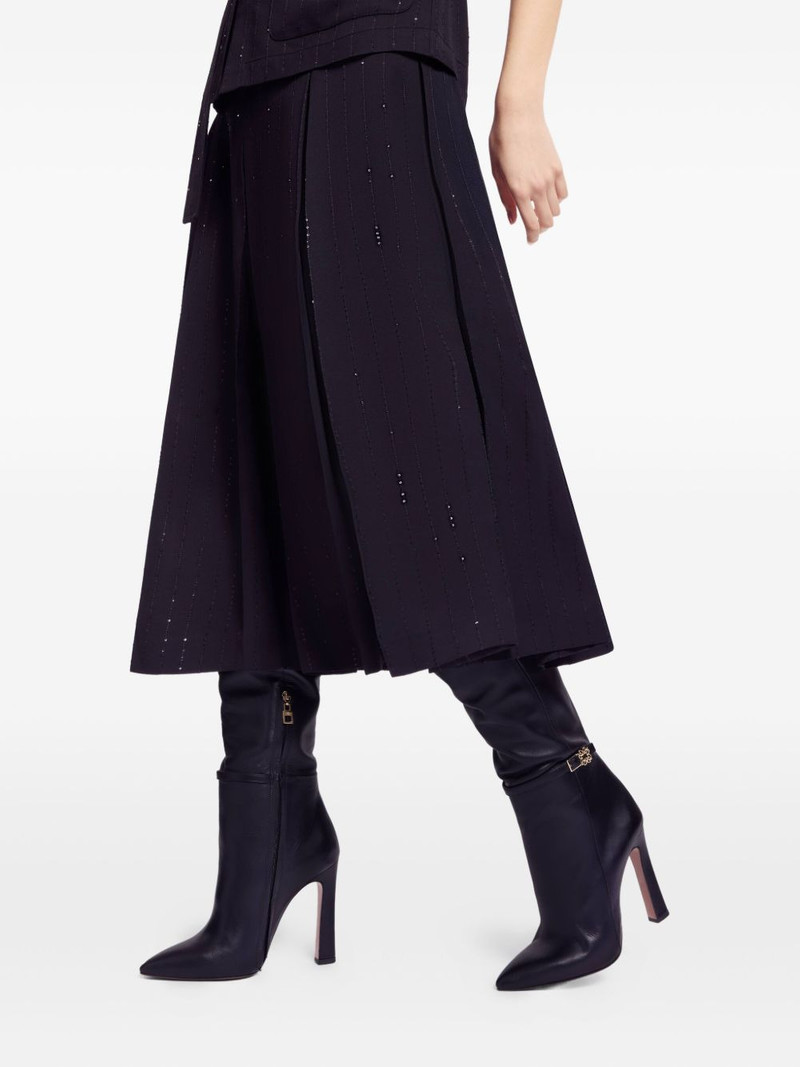 pinstriped crepe skirt 5