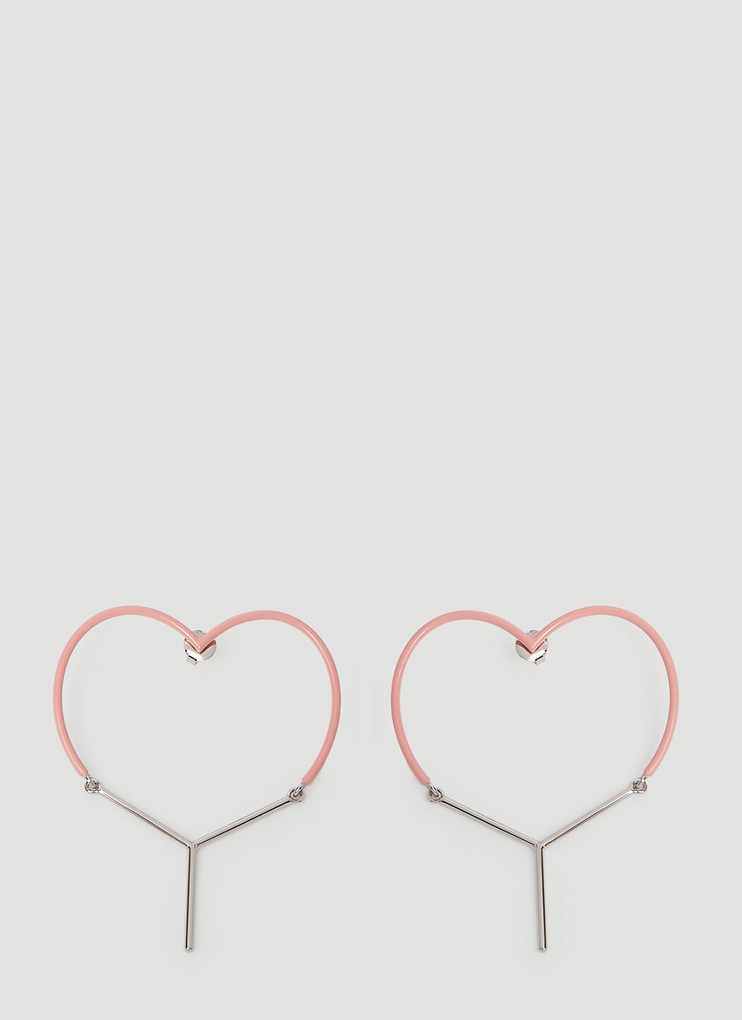 Y Heart Earrings - 1