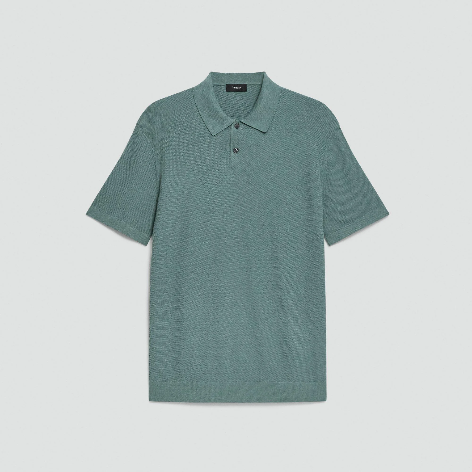 Goris Textured Polo Shirt in Light Bilen - 1