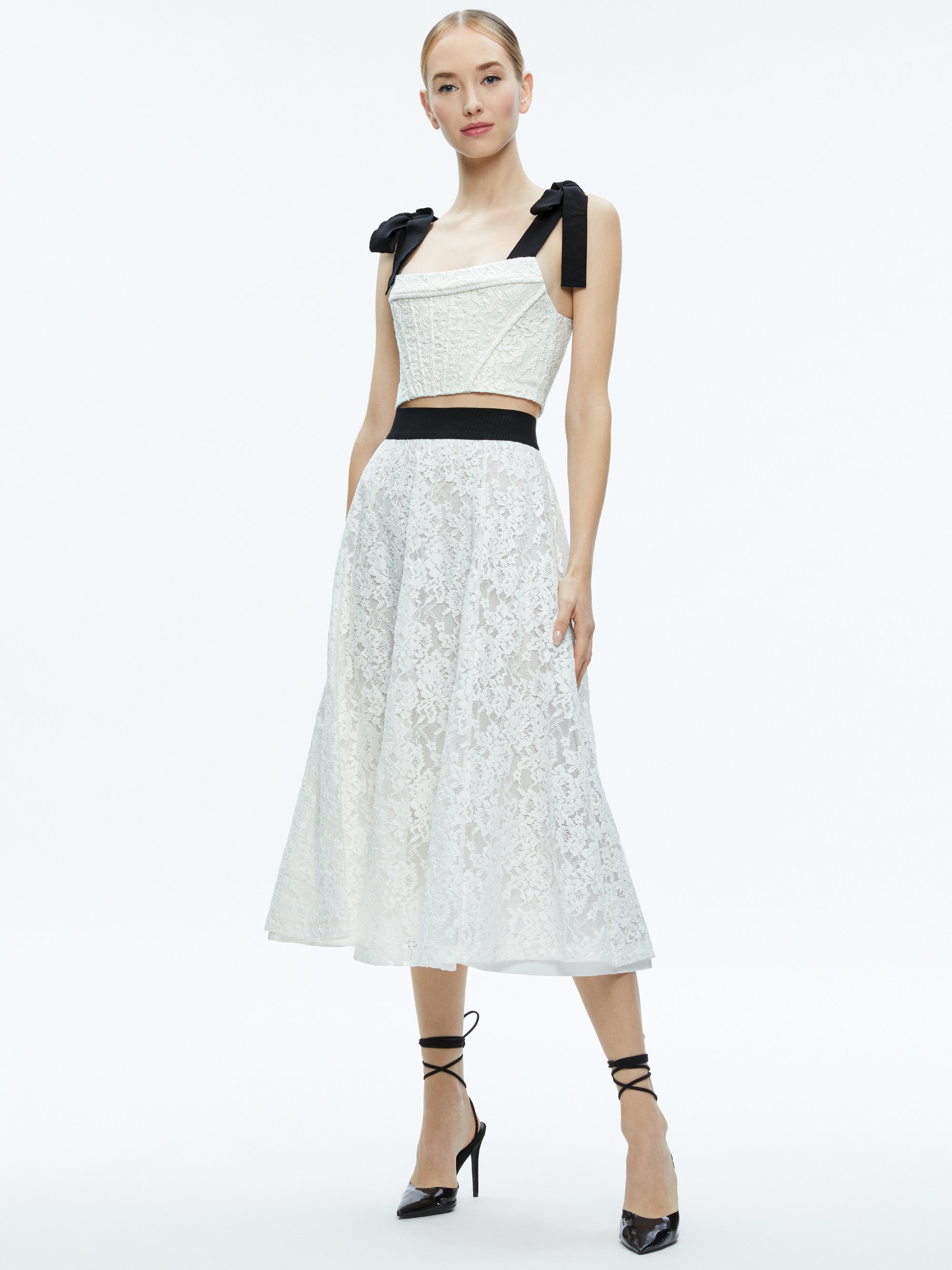 EARLA LACE MIDI SKIRT - 4