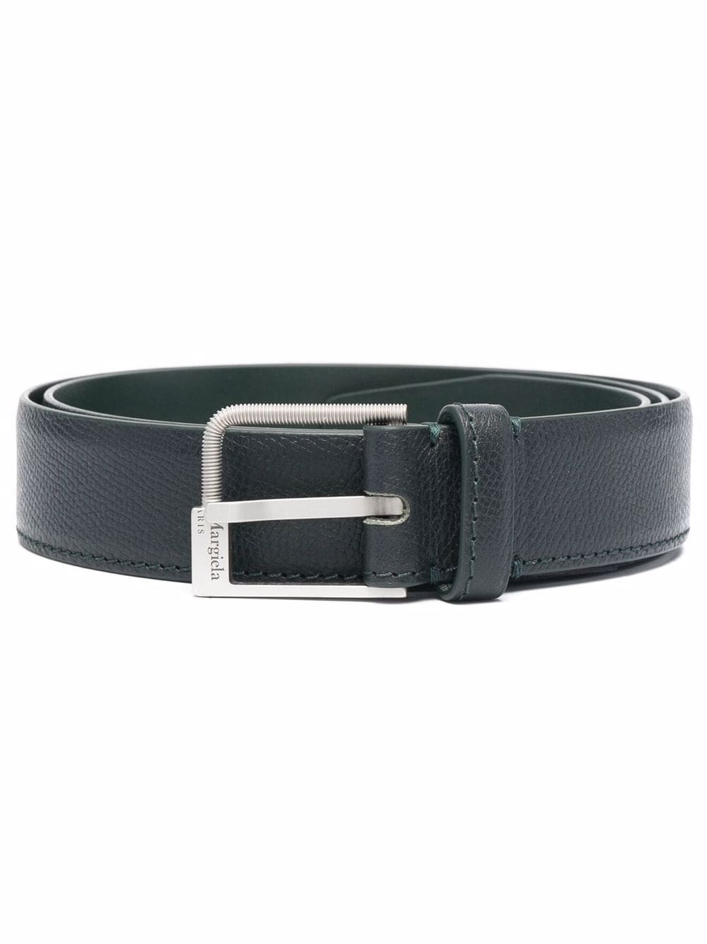 buckled leather belt - 1