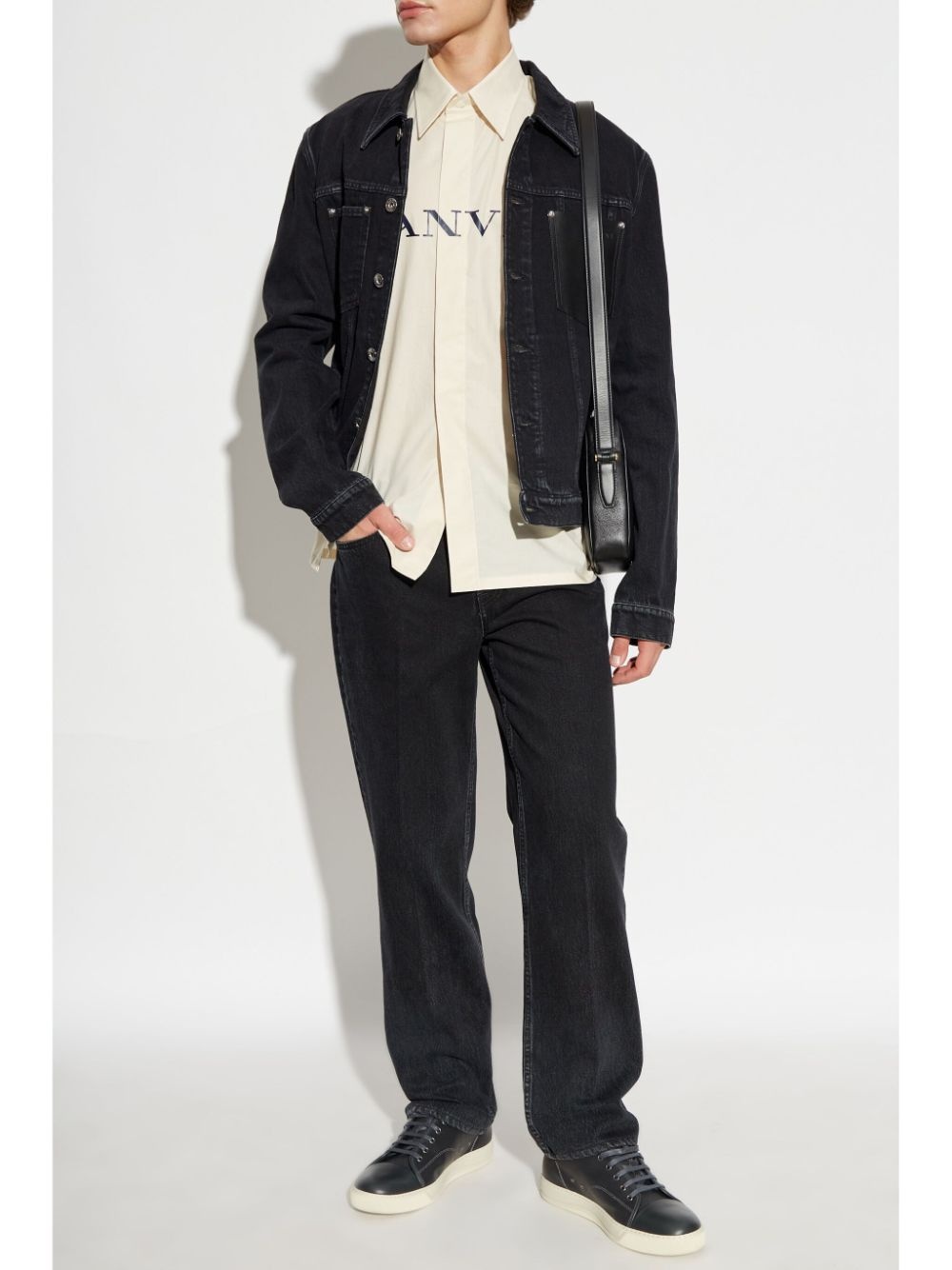 logo-embossed jeans - 2
