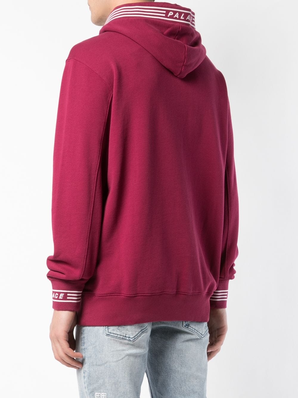 stripe trim hoodie - 4