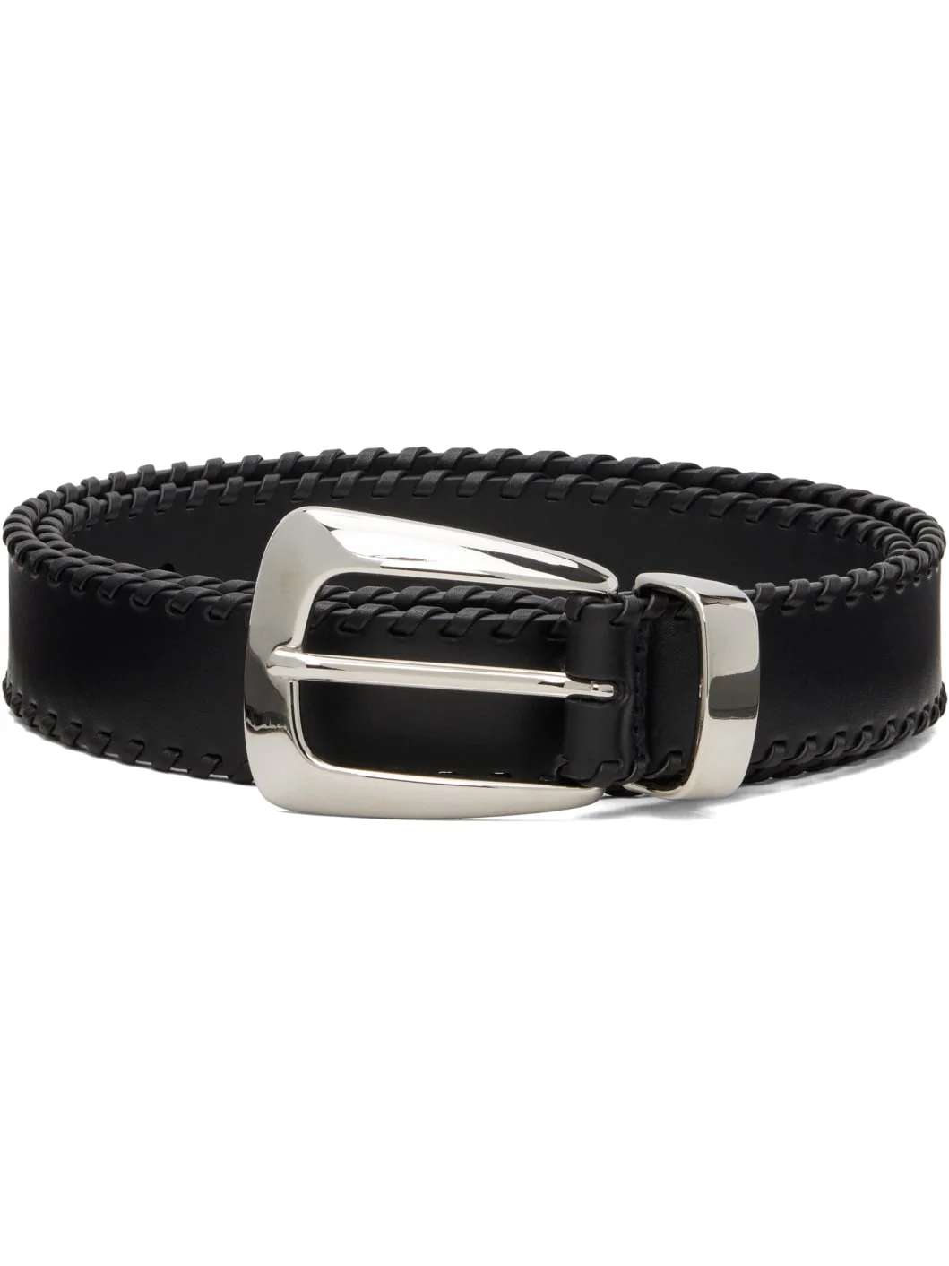 Black Benny Whipstitch Belt - 1