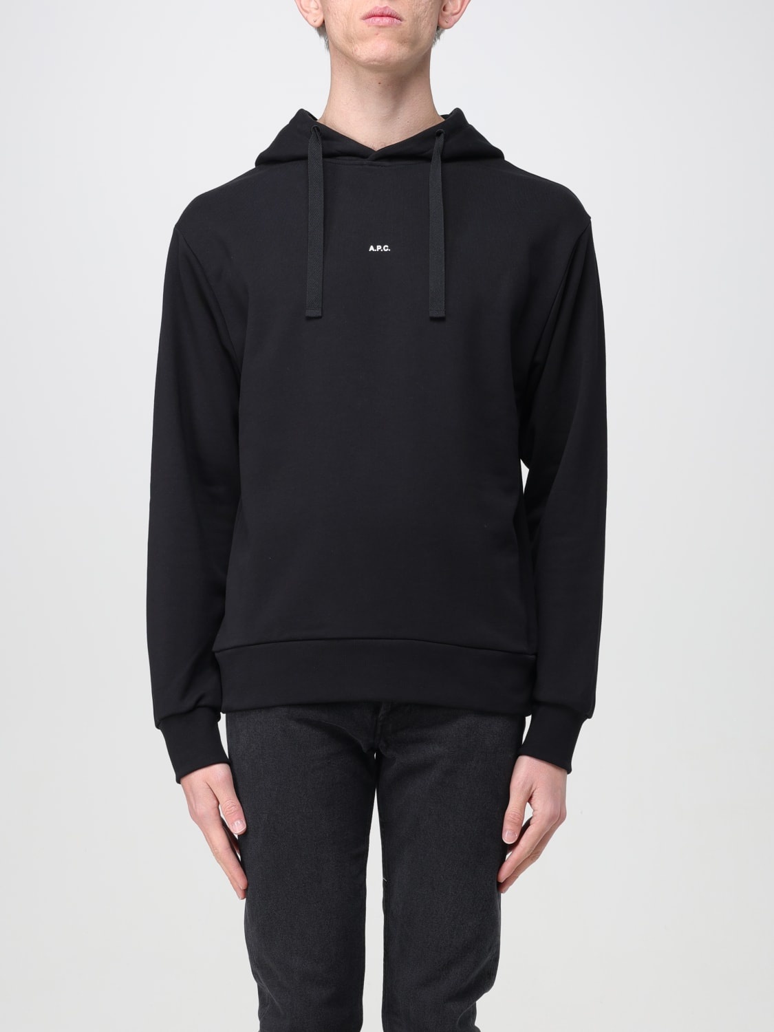【関税&送料込】A.P.C. Larry Sweatshirt A.P.C. Solid Color LARRY Hoodie men - Glamood Outlet