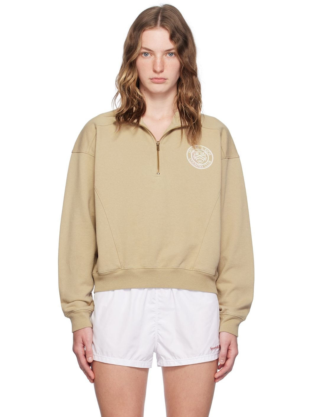 Beige 'Paris Country Club' Sweatshirt - 1