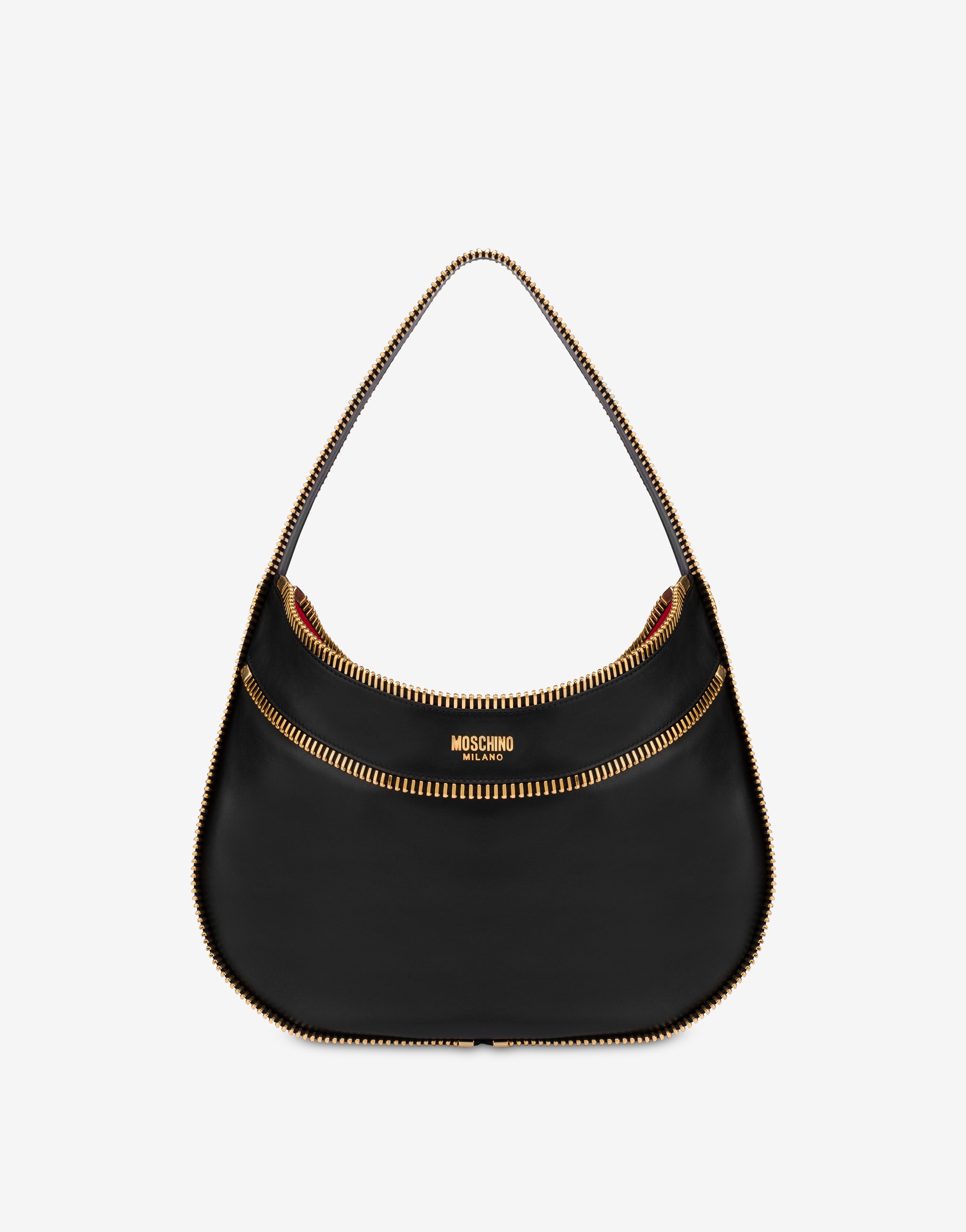 MOSCHINO RIDER CALFSKIN HOBO BAG - 1