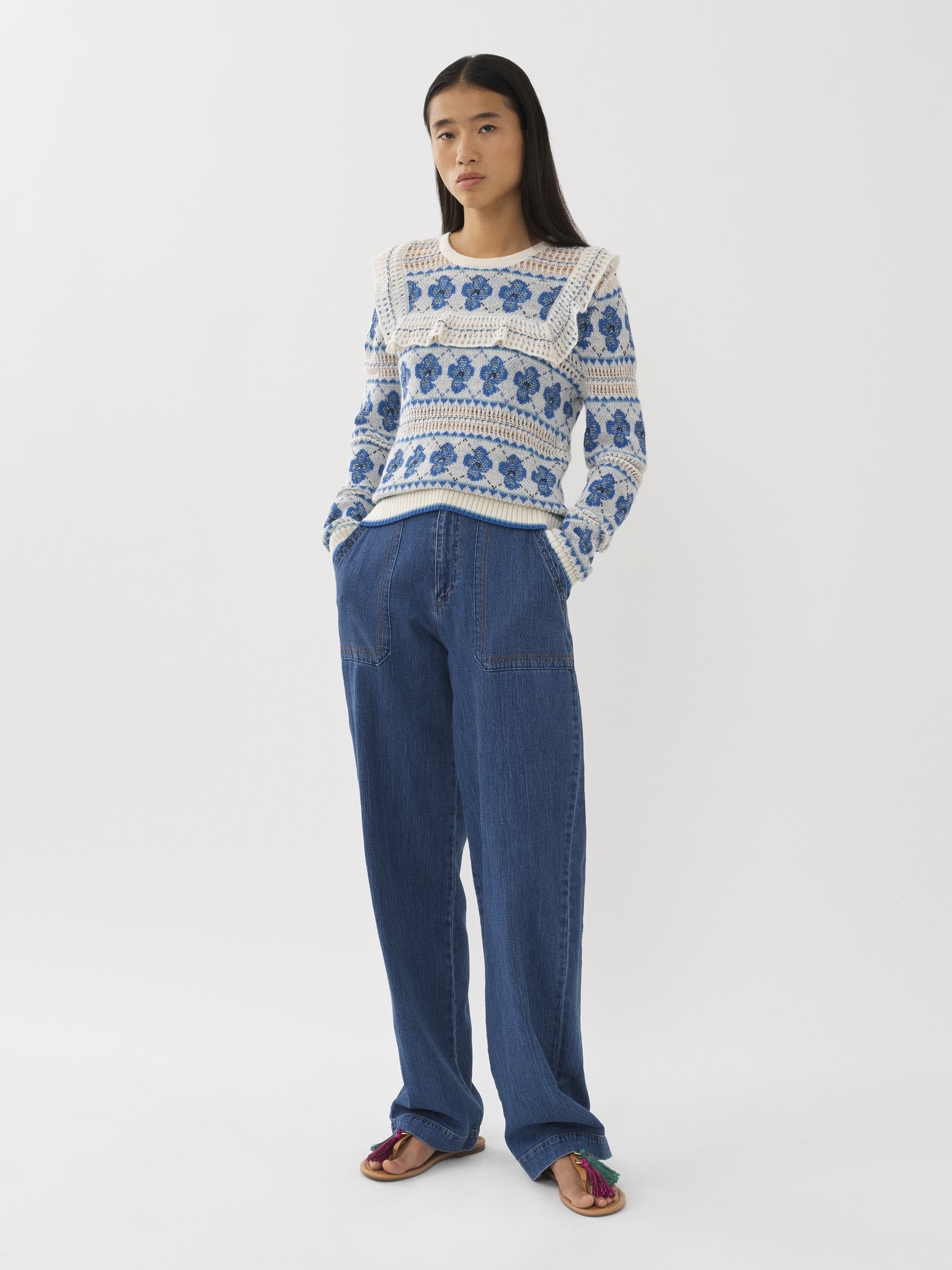RUFFLED SWEATER - 3