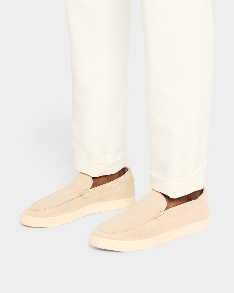 Brunello Cucinelli Men's Hybrid Venetian Suede Slip-Ons outlook