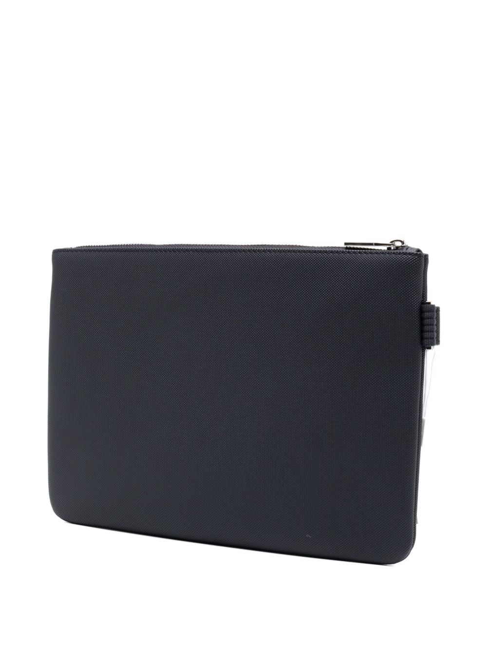 embossed-logo clutch bag - 3
