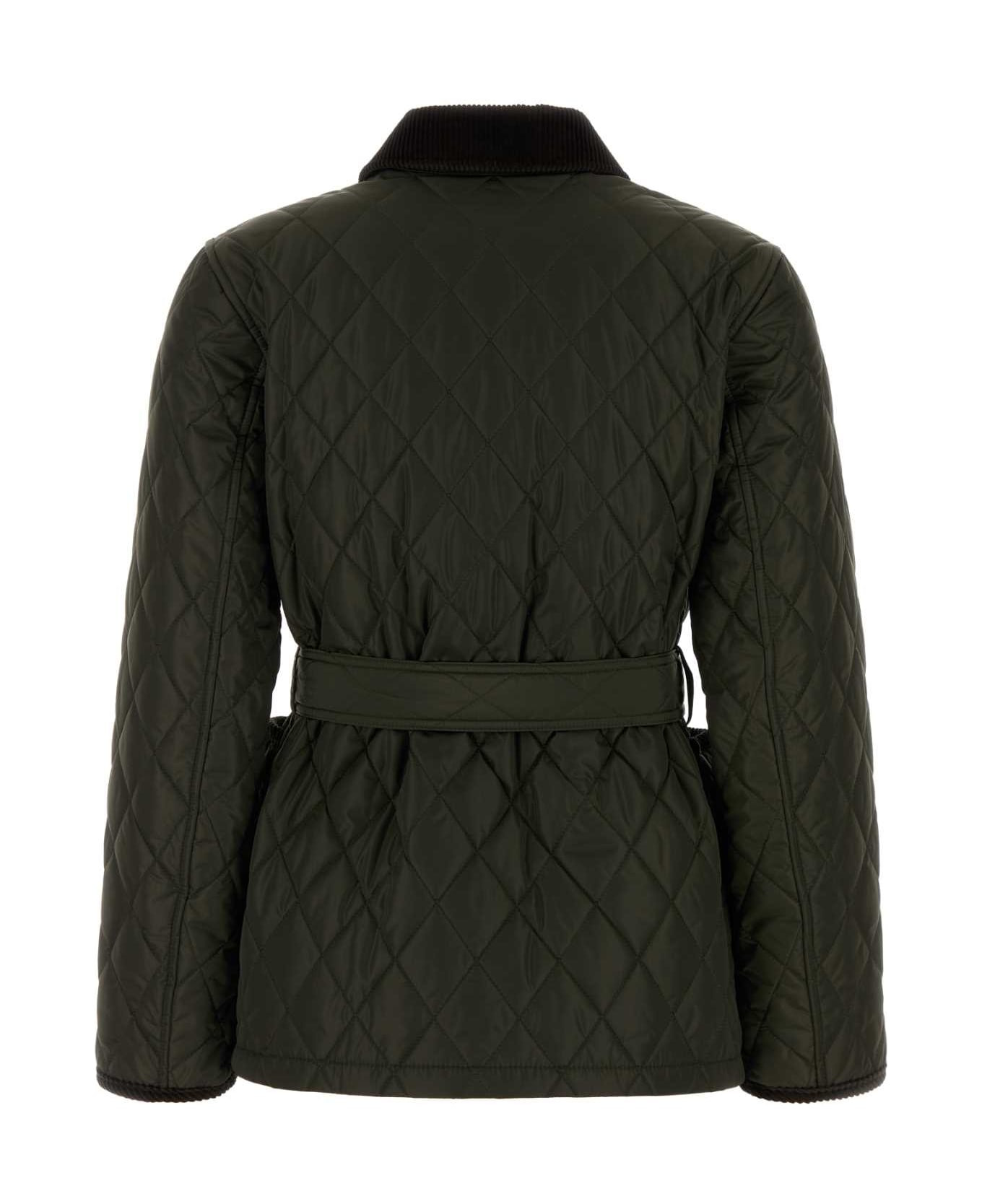 Olive Green Nylon Jacket - 2