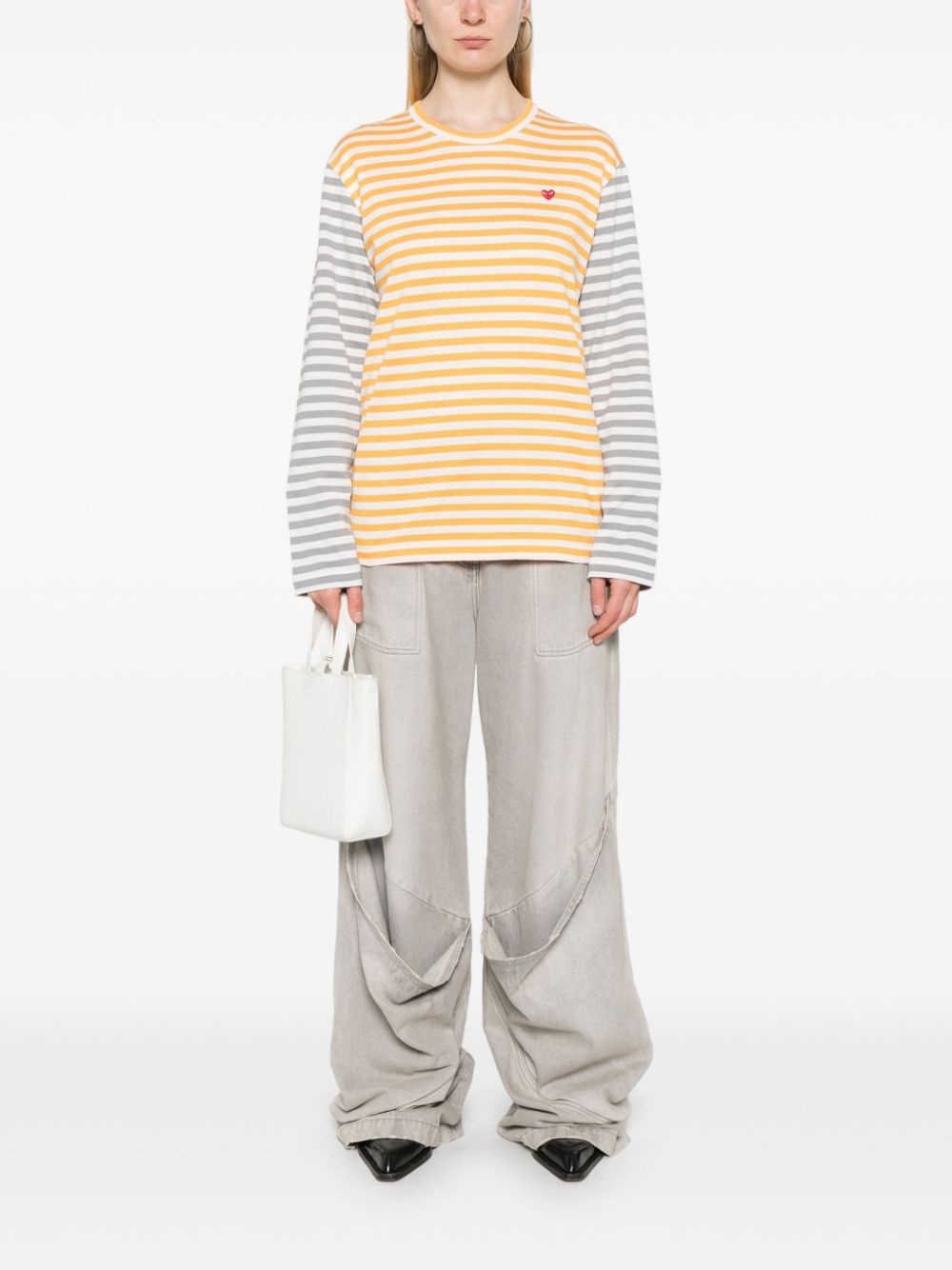 striped T-shirt - 3