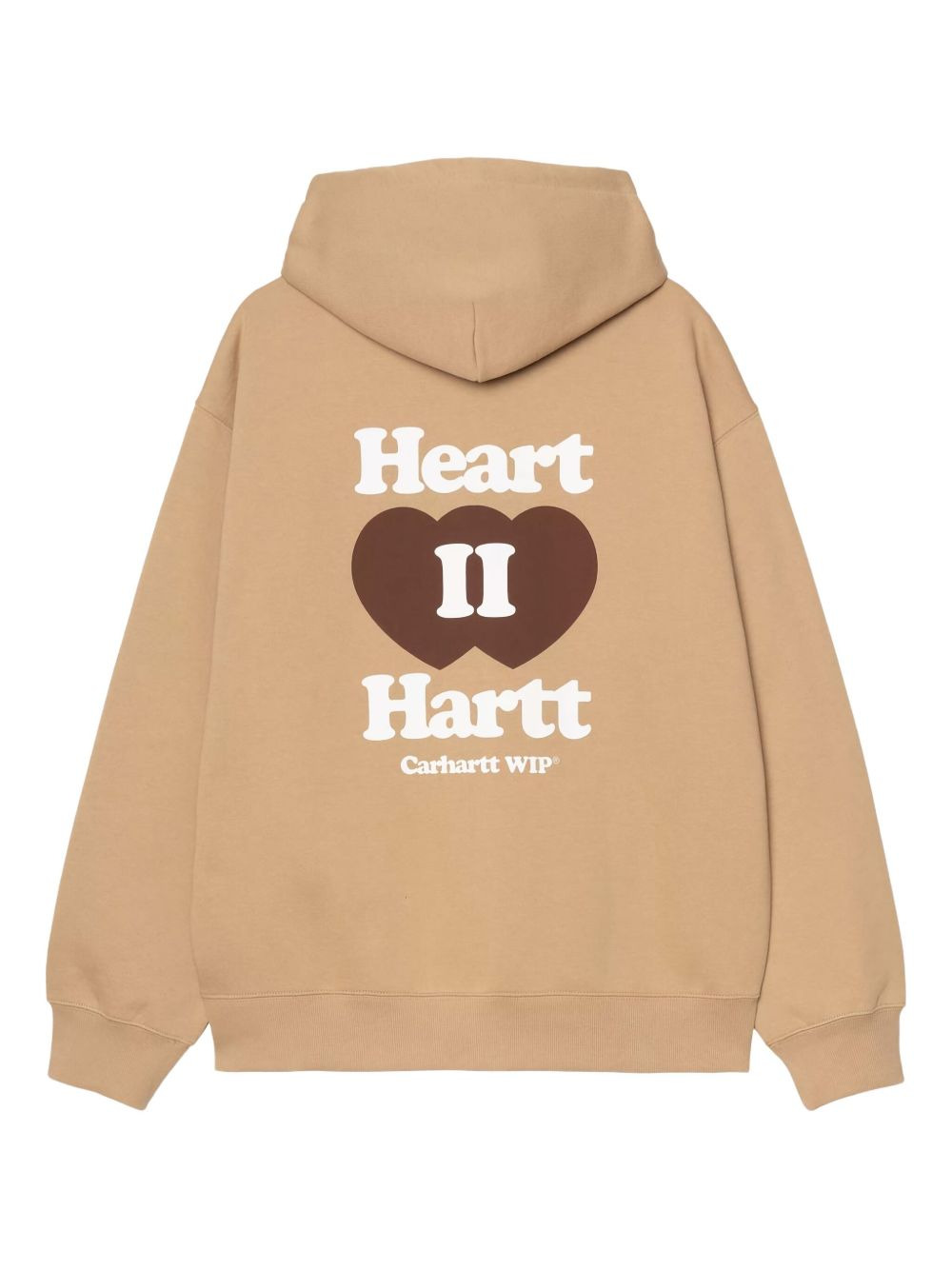 heart-logo zip-up hoodie - 2