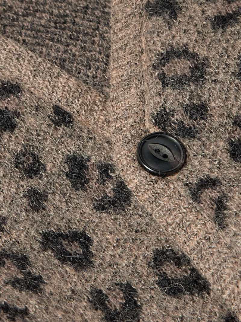 Leopard Jacquard-Knit Cardigan 4