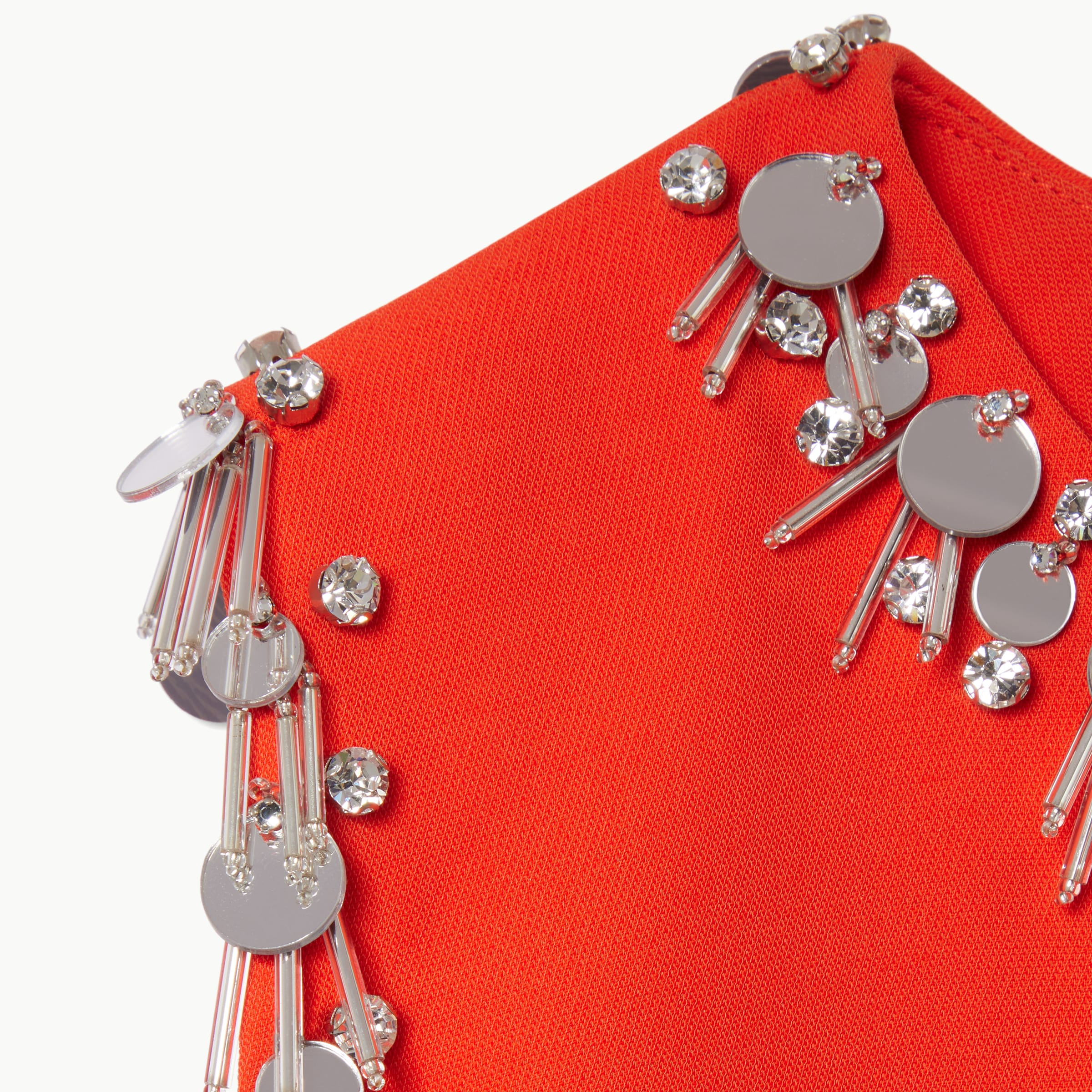 Crêpe wool silk top with embroidery - 6