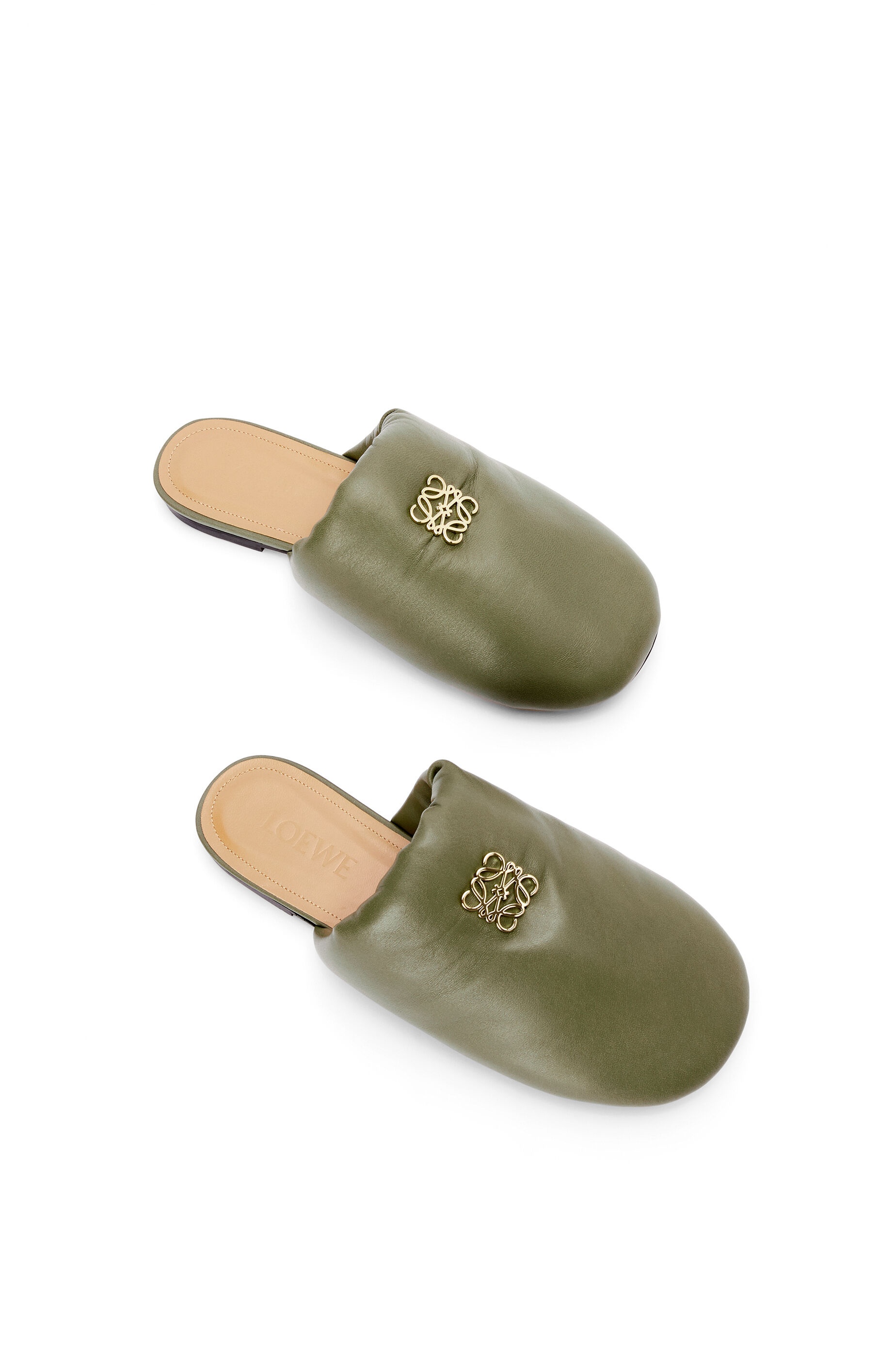 Padded Anagram mule in lambskin - 3