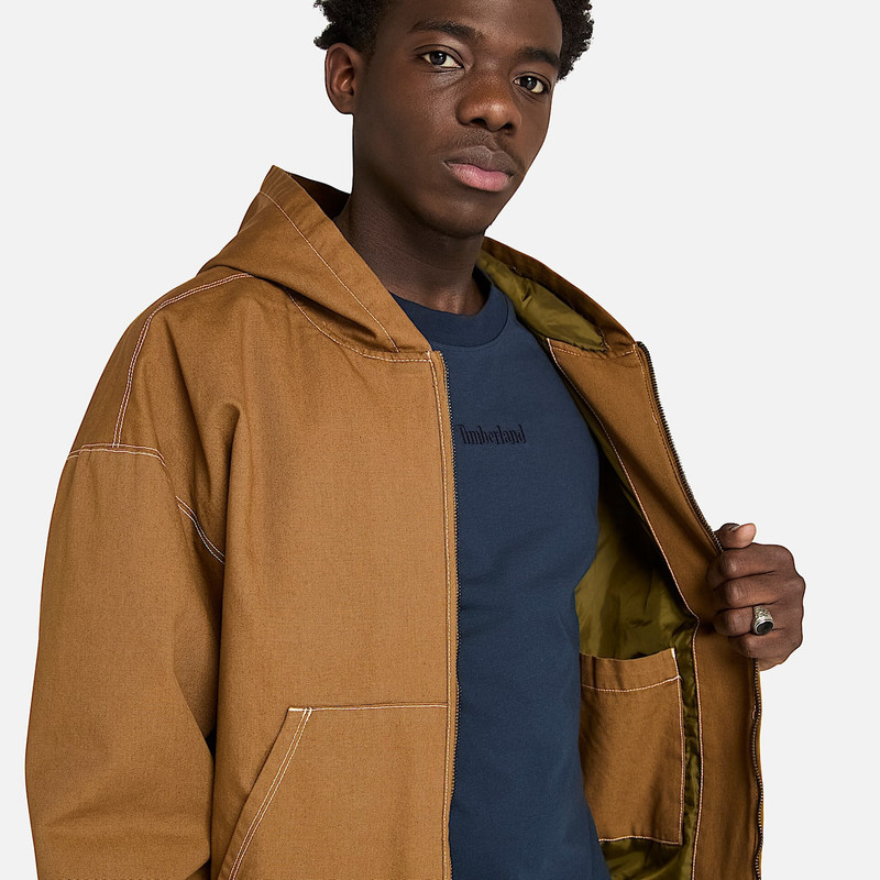 Washed Duck Canvas Hooded Bomber 5