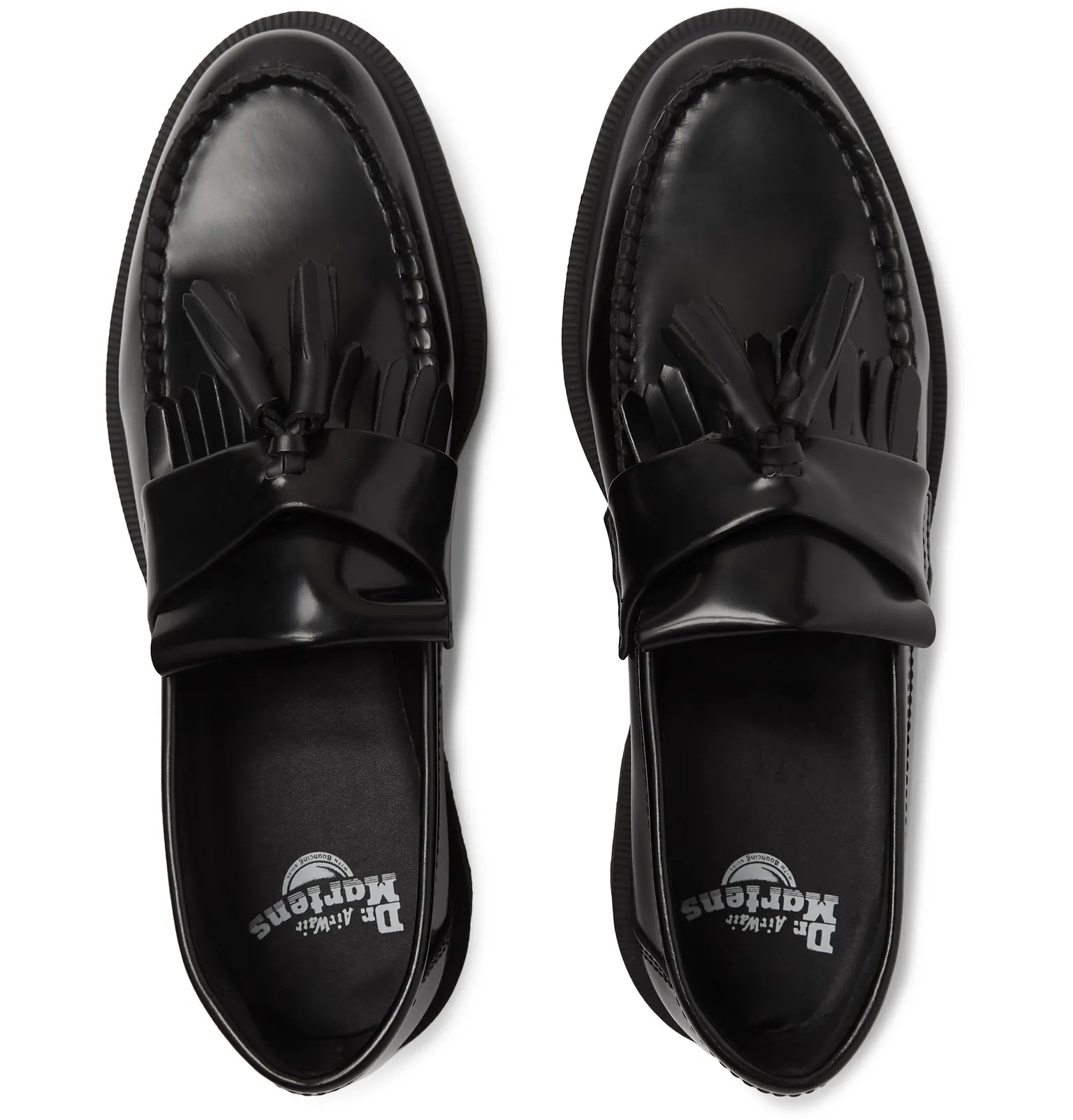 Adrian Polished-Leather Tasselled Loafers - 8