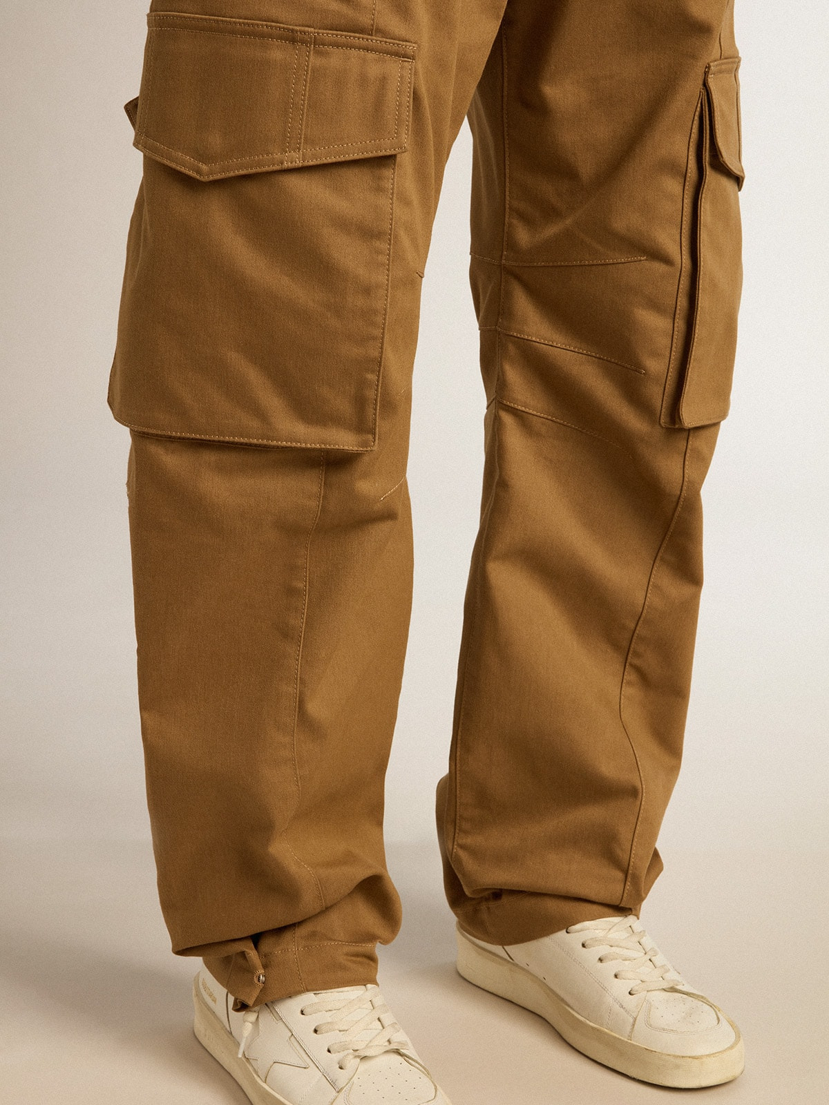 Beige khaki cargo pants - 5