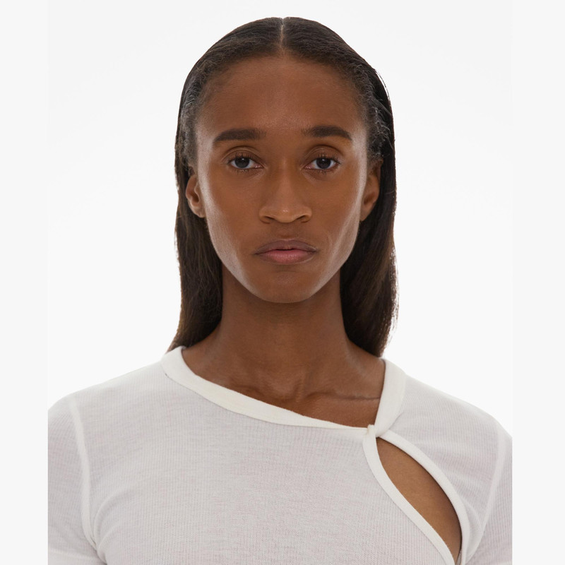 ASYMMETRICAL SLASH SHORT SLEEVE TOP 7