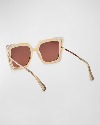 Max Mara Design Metal & Acetate Cat-Eye Sunglasses outlook