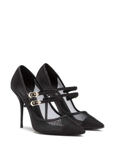 Dolce & Gabbana Cardinale mesh-detail pumps outlook