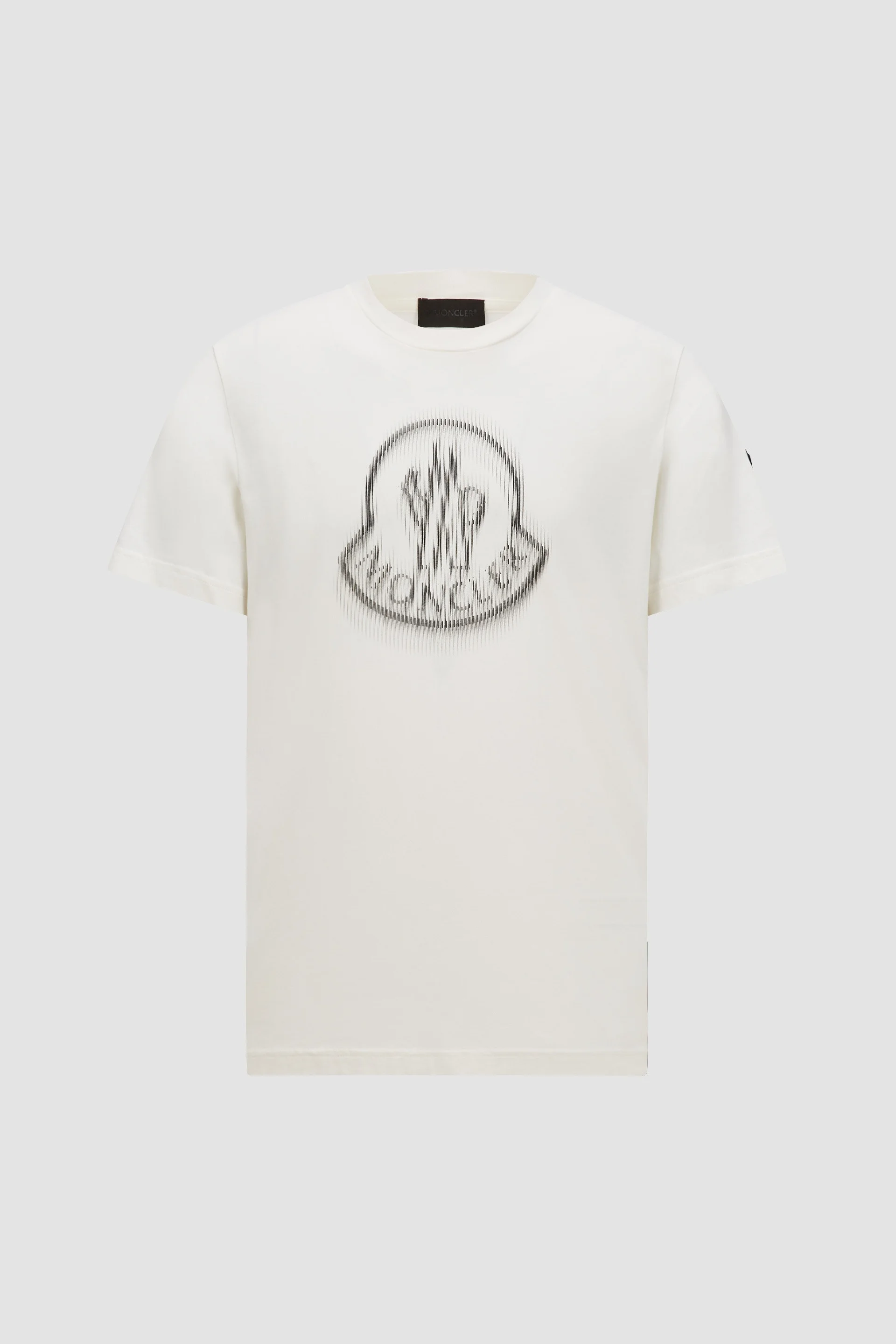 Blurred Logo Cotton T-Shirt - 1