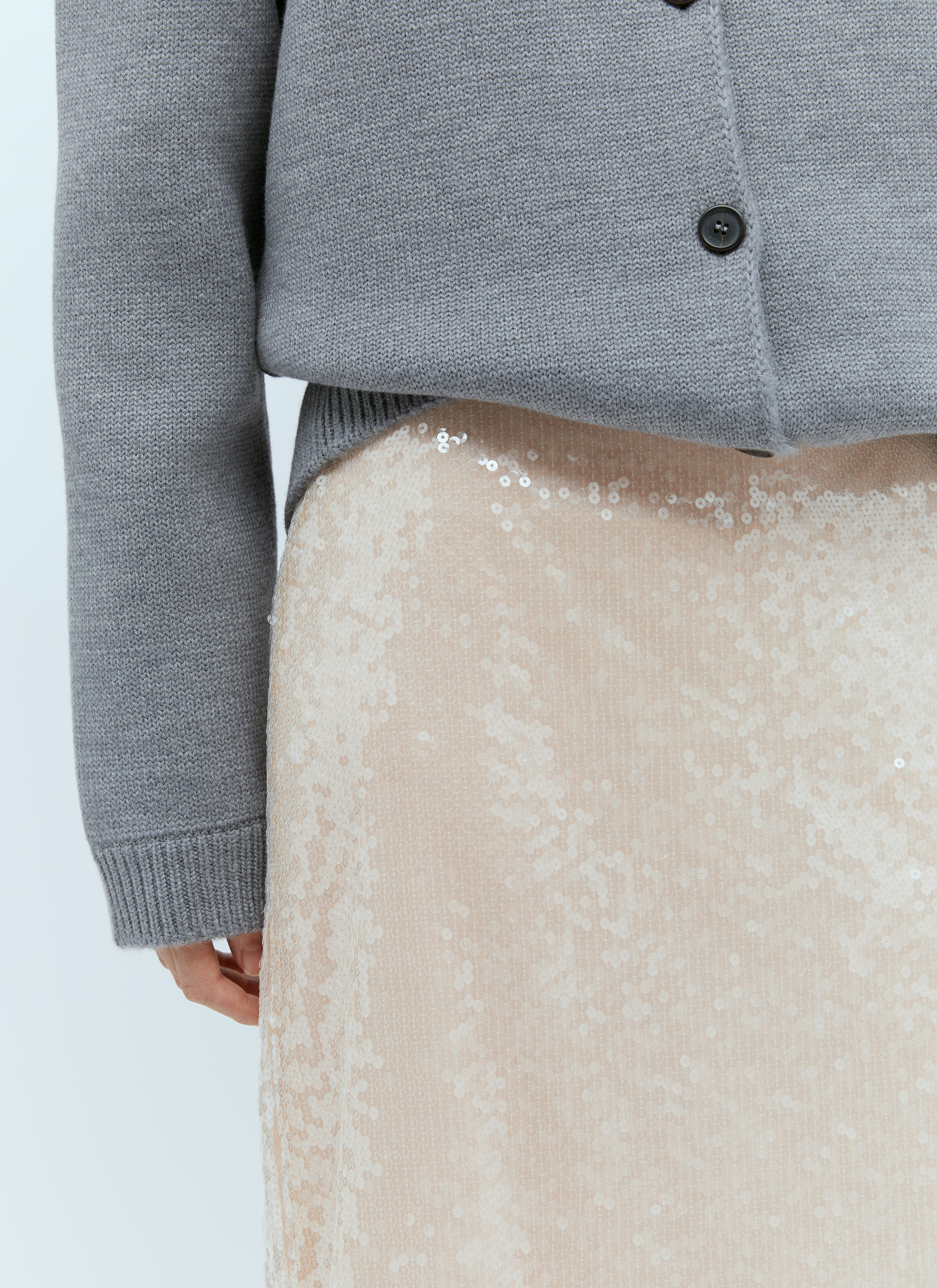 Gucci Women Sequin-Embroidered Tulle Skirt - 6