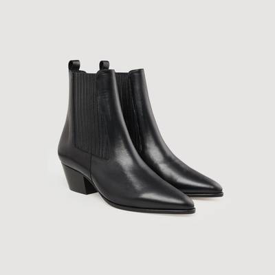 Sandro Leather ankle boots outlook