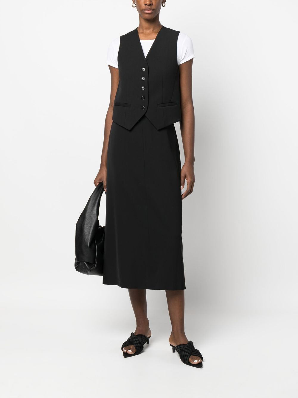 high-waisted midi skirt - 2