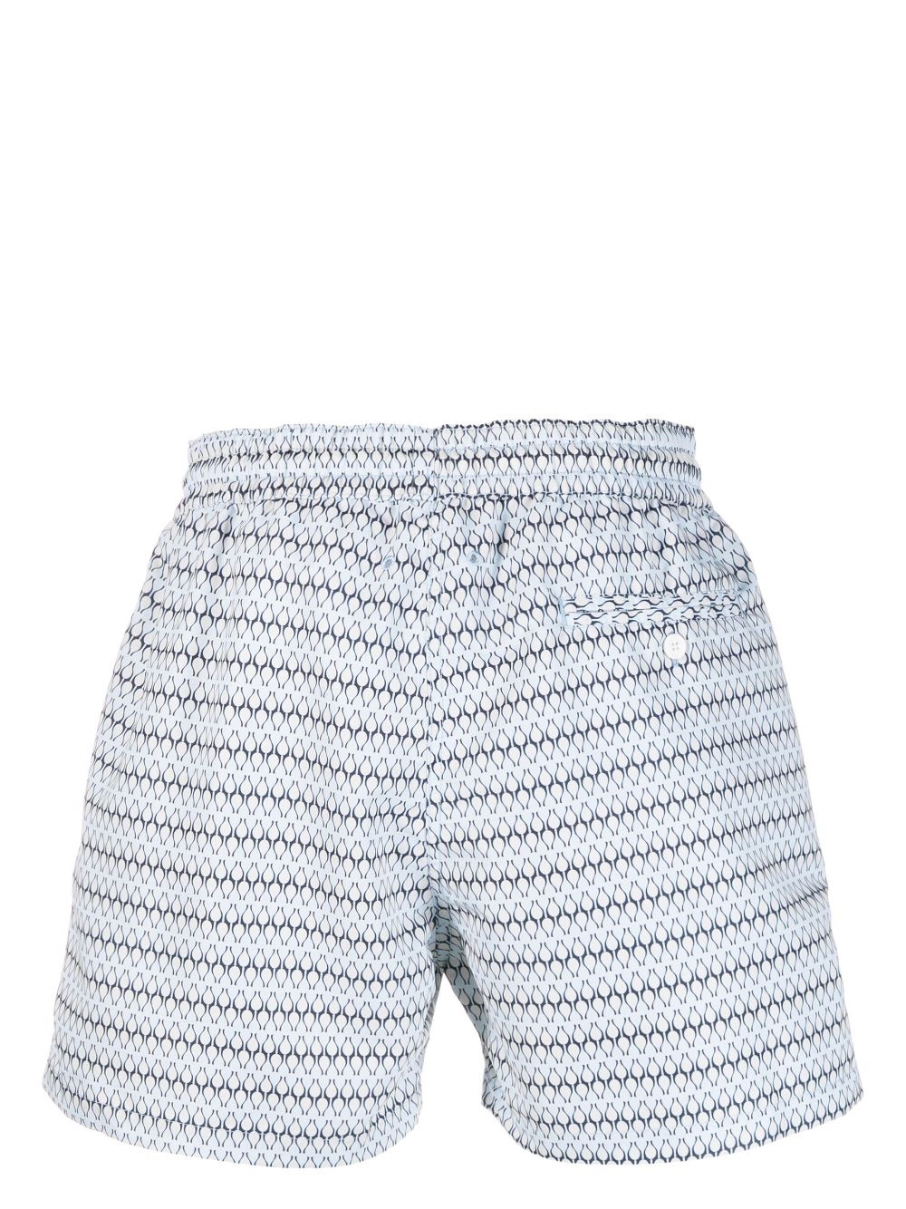 graphic-print drawstring swim shorts - 2