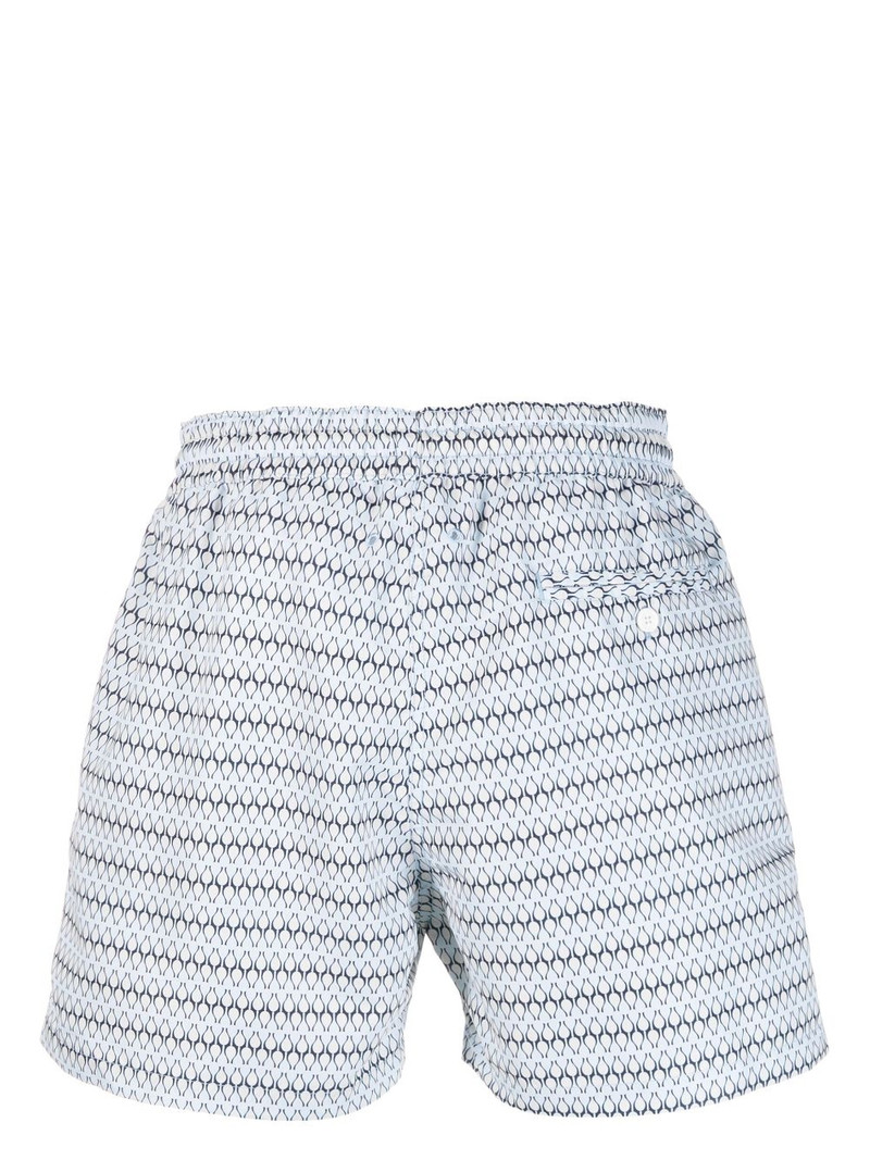 FRESCOBOL CARIOCA graphic-print drawstring swim shorts outlook