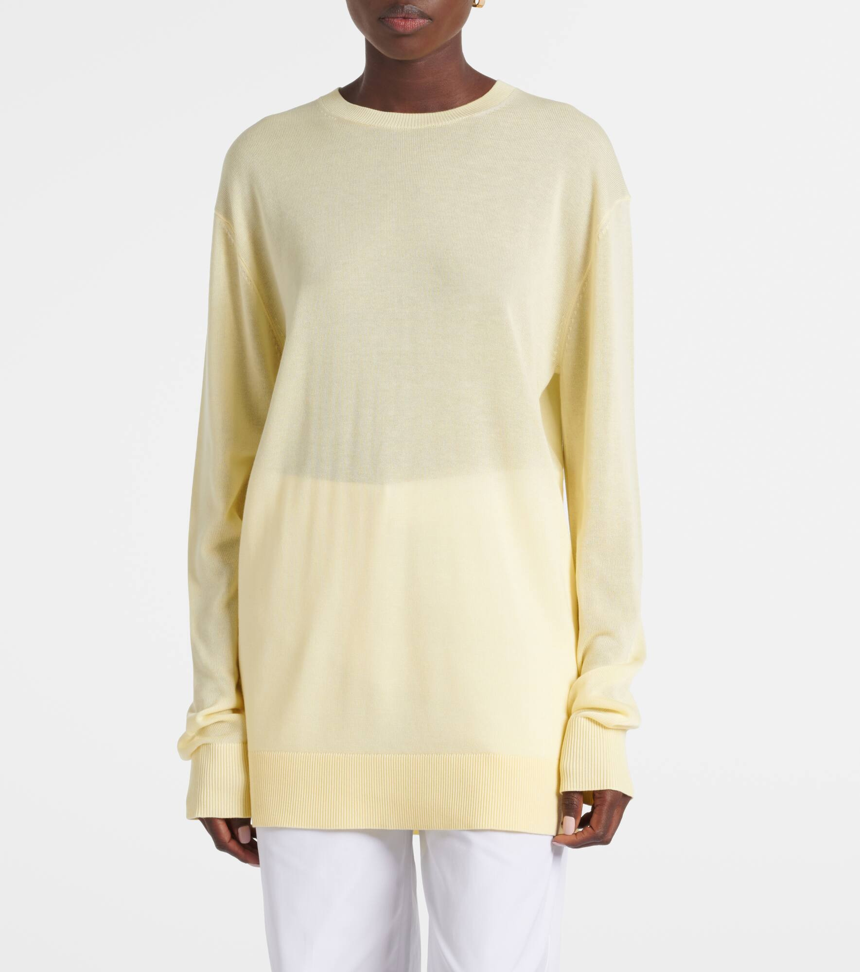 Oversized semi-sheer sweater - 6