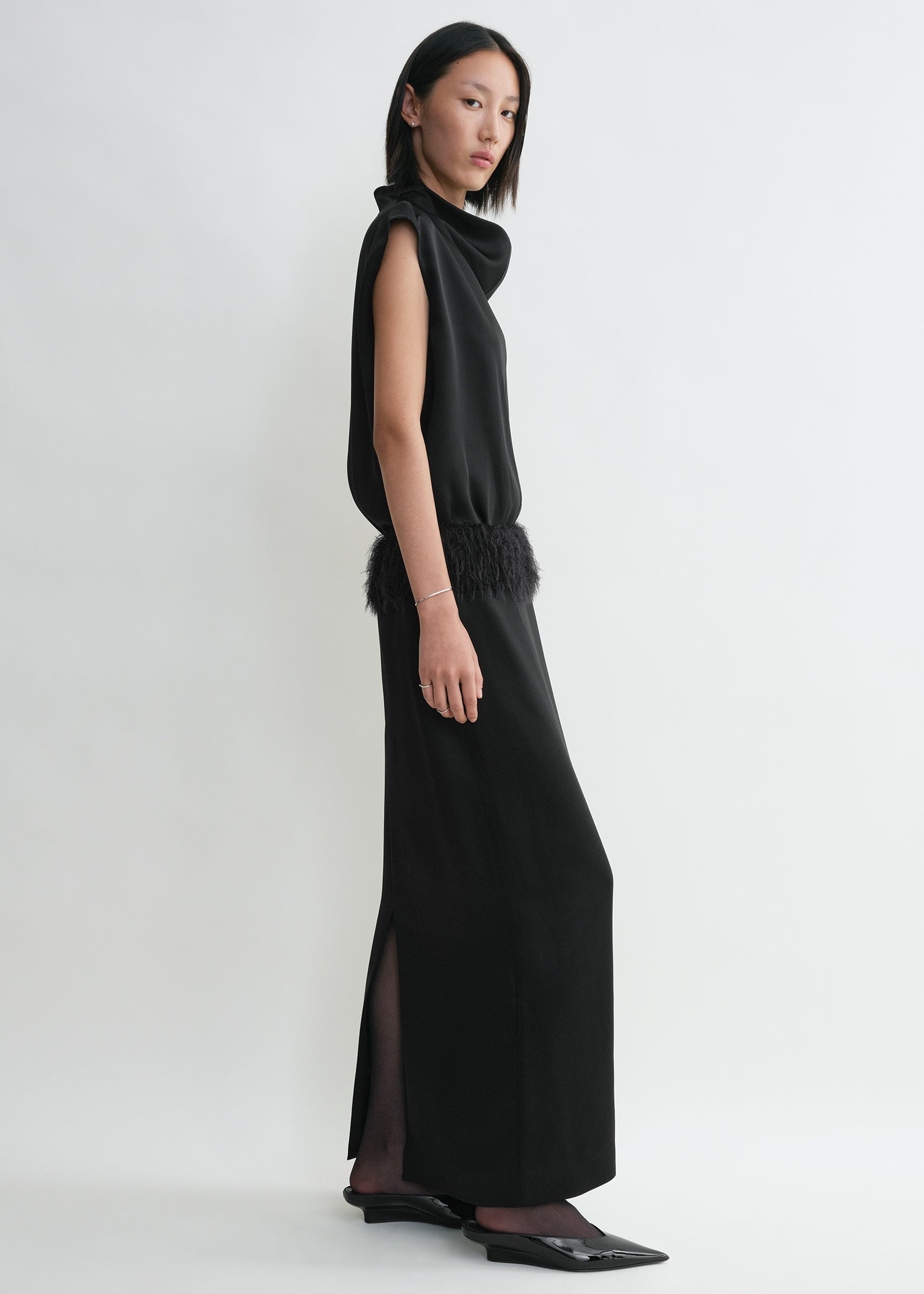 Fringe skirt black - 3