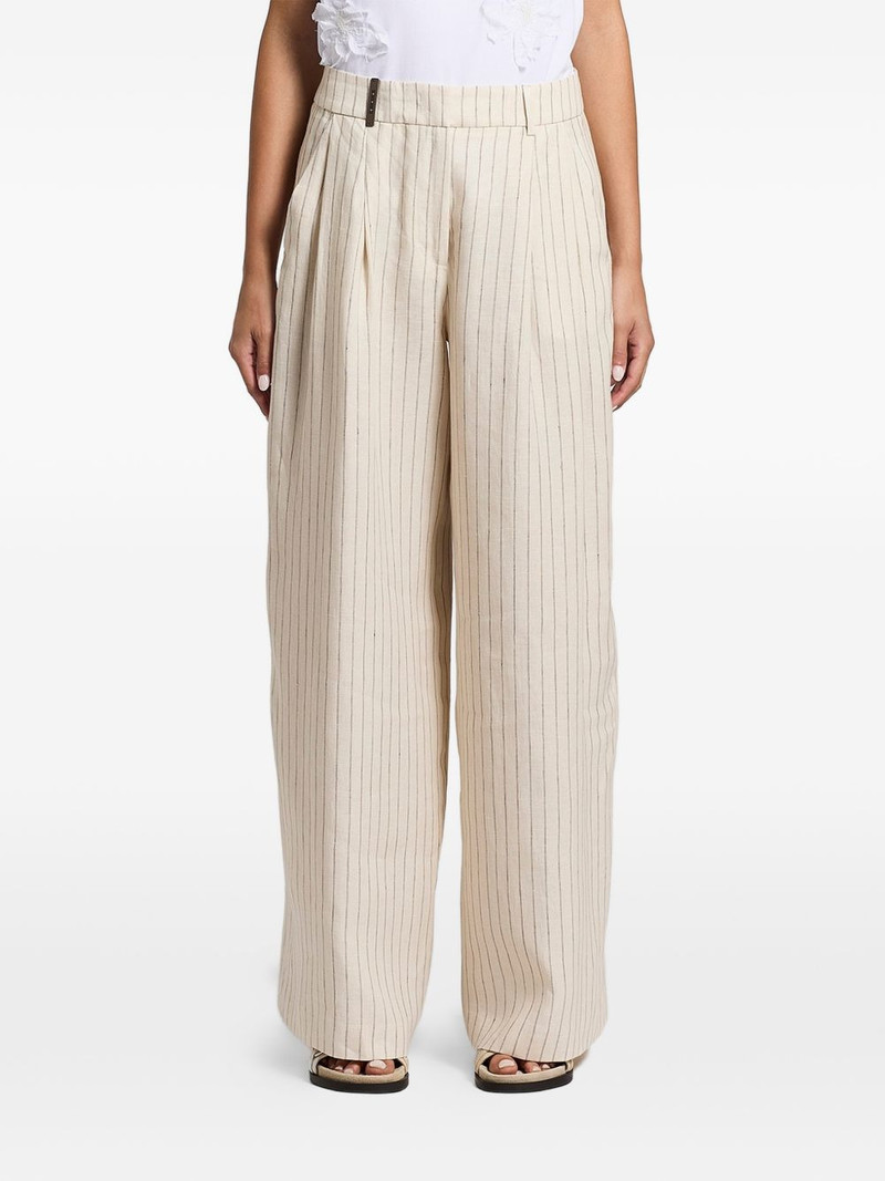 pinstripe palazzo pants 1