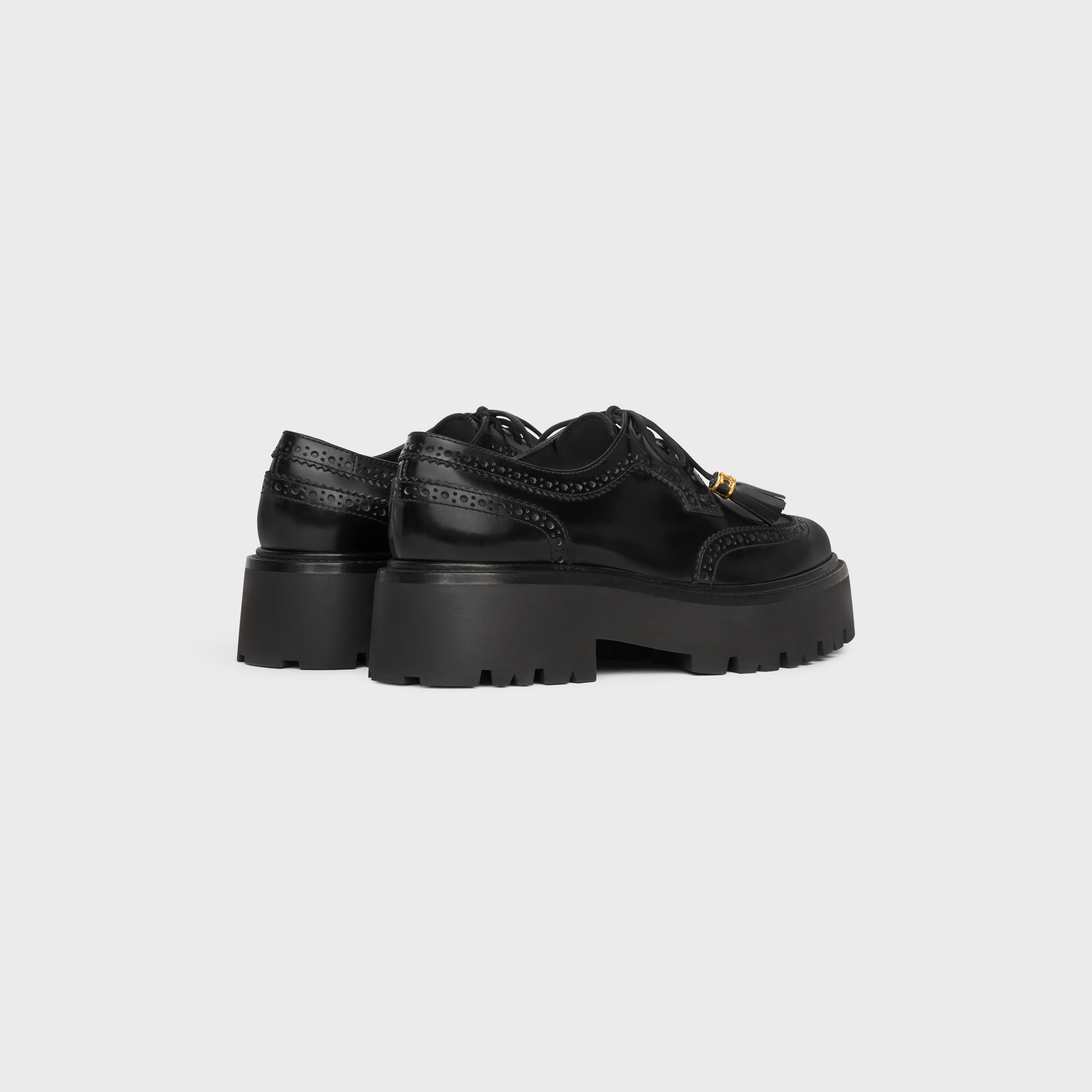 CELINE BULKY BROGUE DERBY in POLISHED BULL - 3