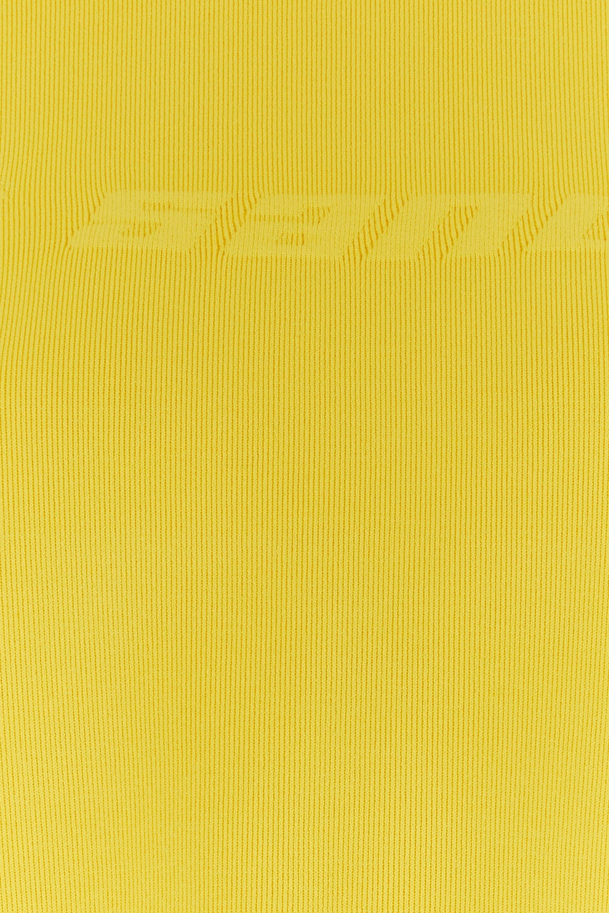 Yellow viscose blend t-shirt - 5